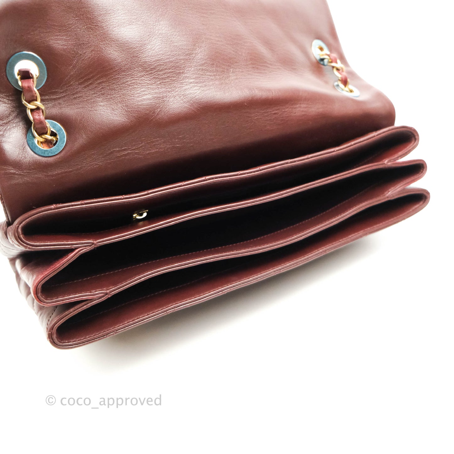 Chanel Quilted Jumbo Soft Elegance Flap Bordeaux Calfskin Aged Gold Hardware