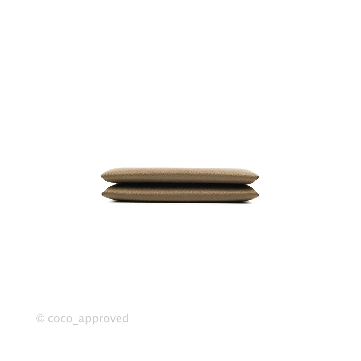 Hermès Calvi Card Holder Epsom Etoupe