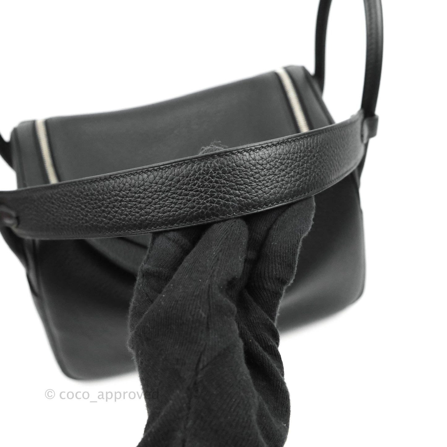Hermès Lindy 30 Black TC Palladium Hardware