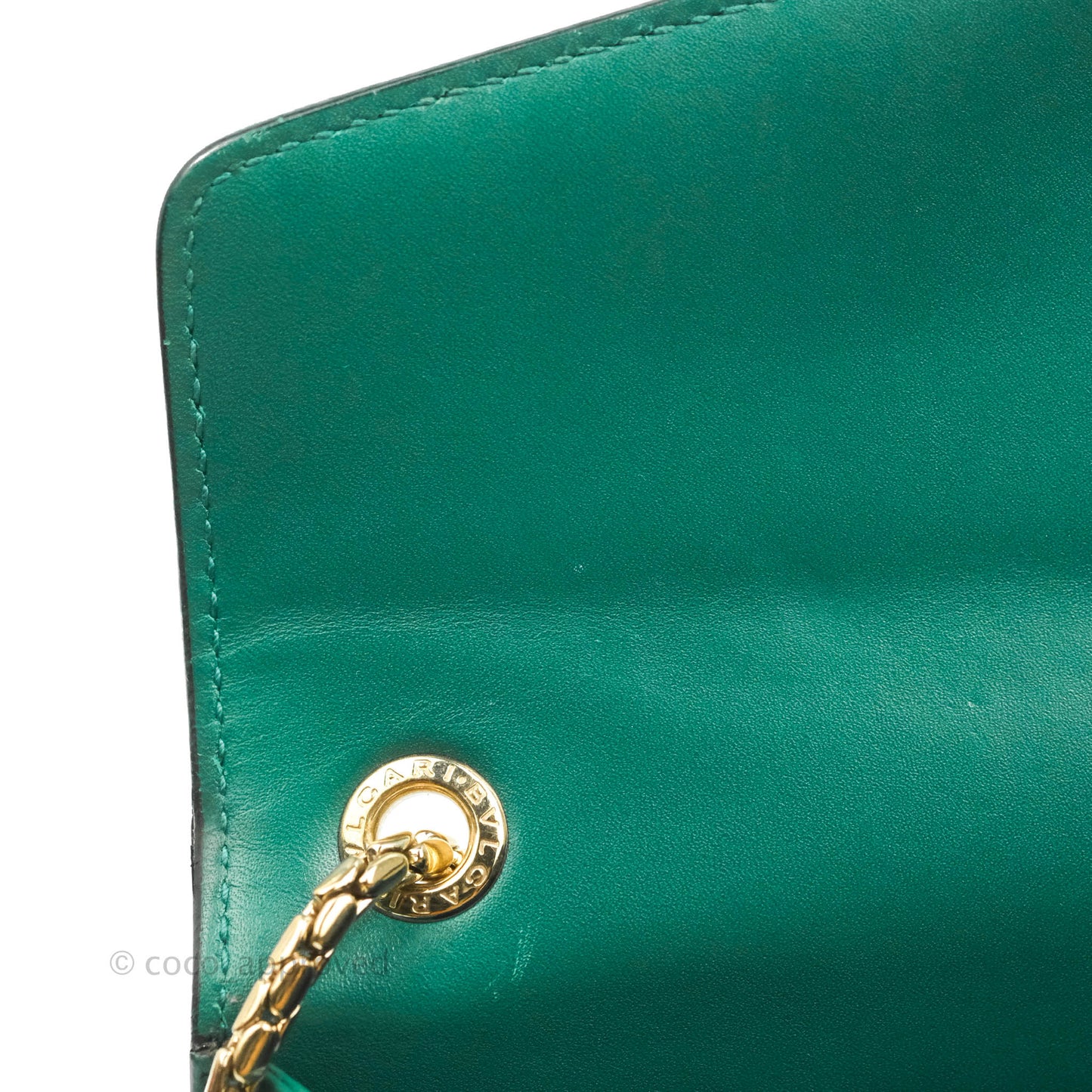 Bvlgari Serpenti Forever Small Crossbody Bag in Emerald Green Gold Hardware
