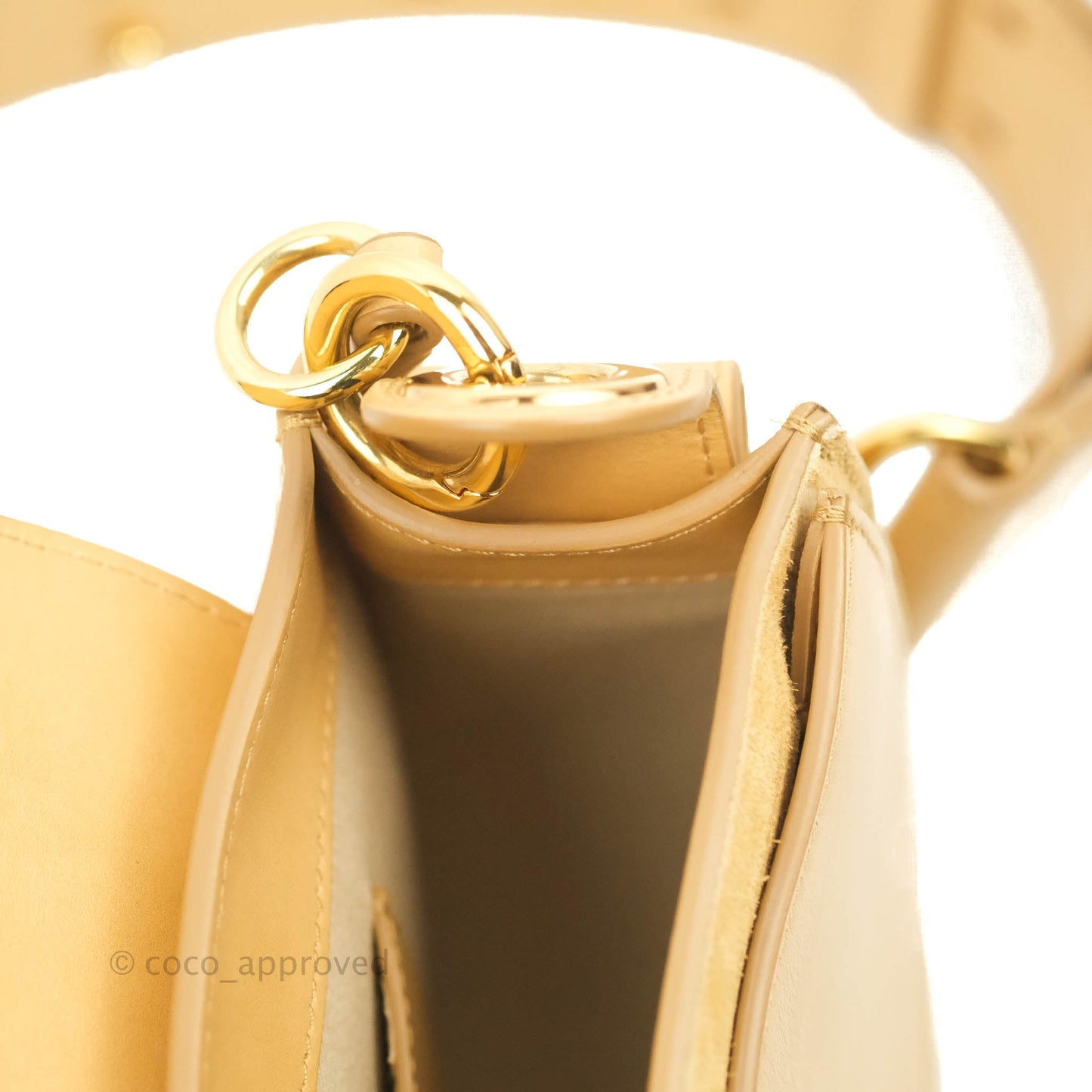 Chloé Small Tess Bag Beige Calfskin