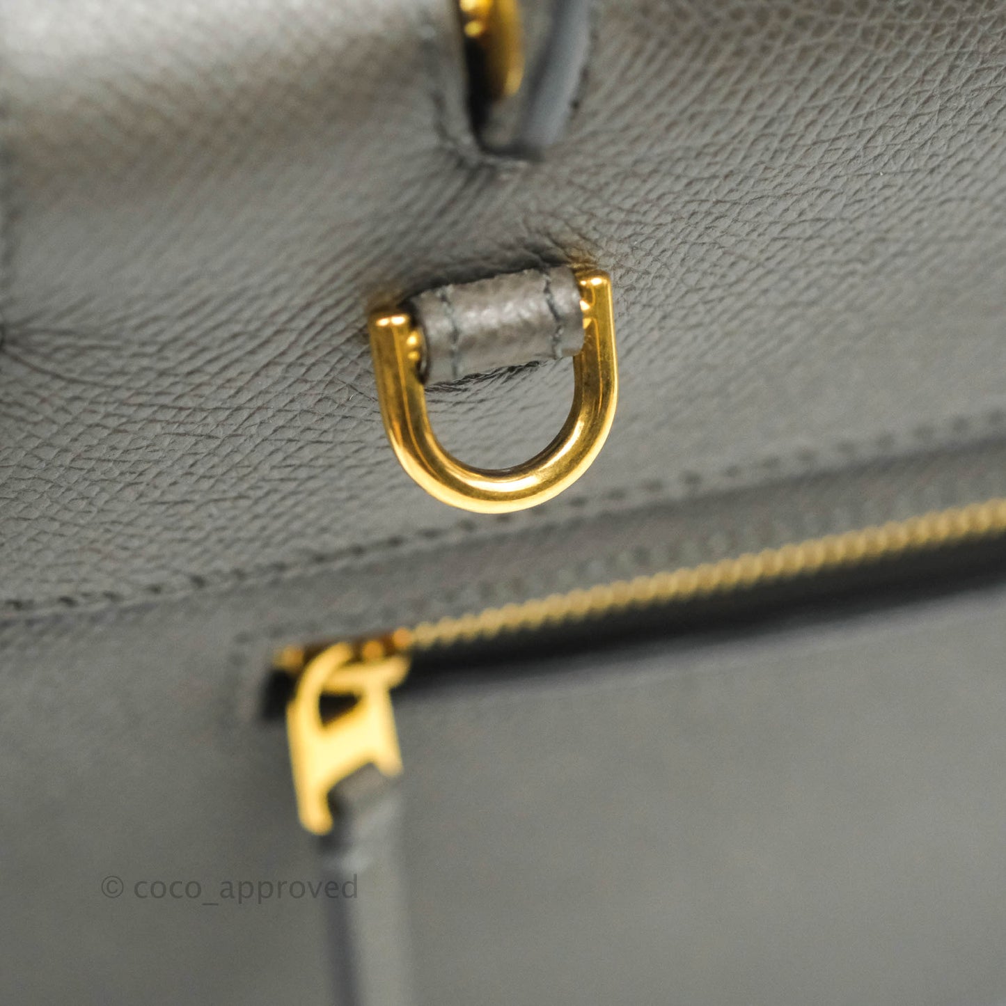 Celine Micro Belt Bag Grey Grained Calfskin Gold Hardware