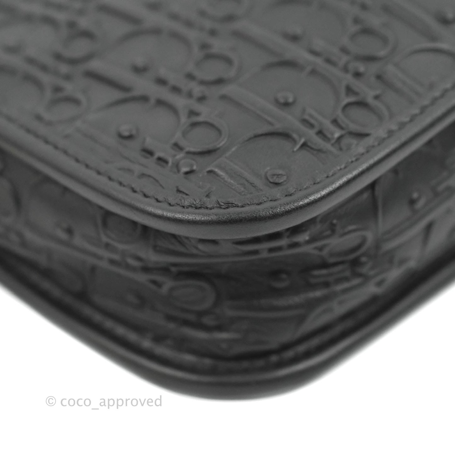 Dior Diorquake Clutch Black Oblique Embossed Calfskin