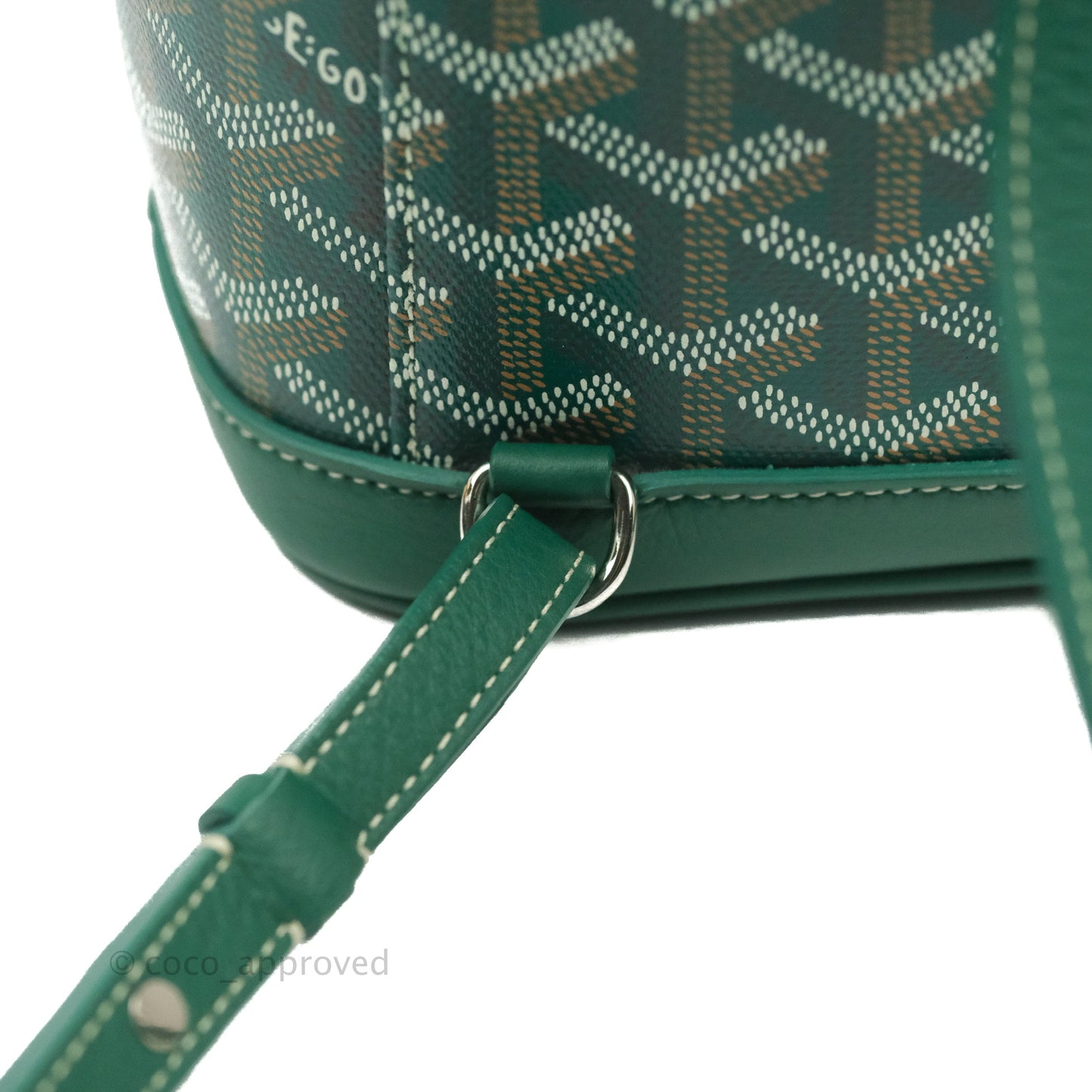 Goyard Mini Alpin Backpack Green Goyardine Calfskin