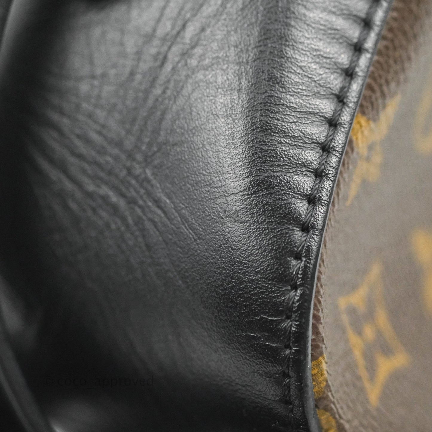 Louis Vuitton Saintonge Crossbody Bag Monogram Black