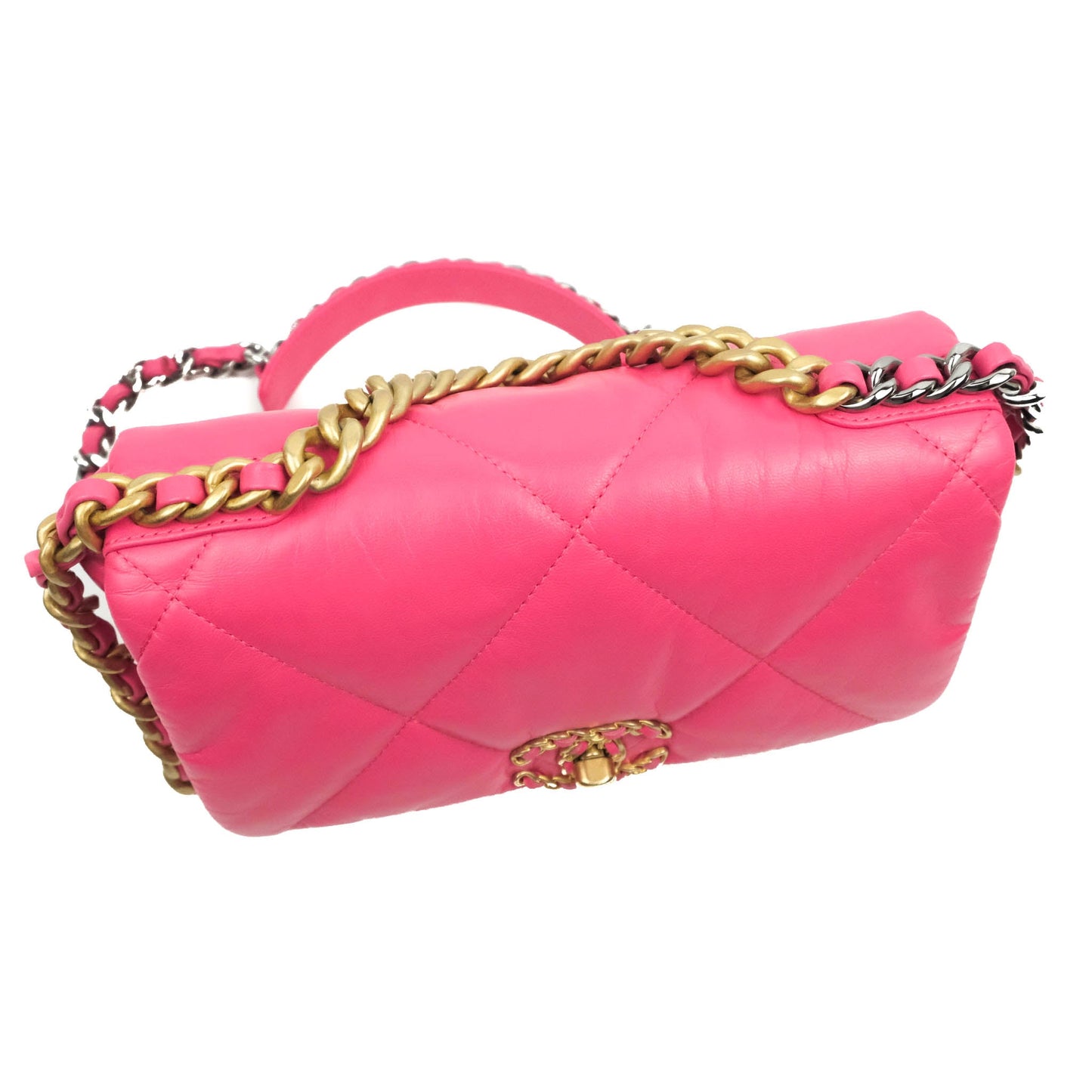 Chanel 19 Small Rosy Pink Goatskin Mixed Hardware 20K