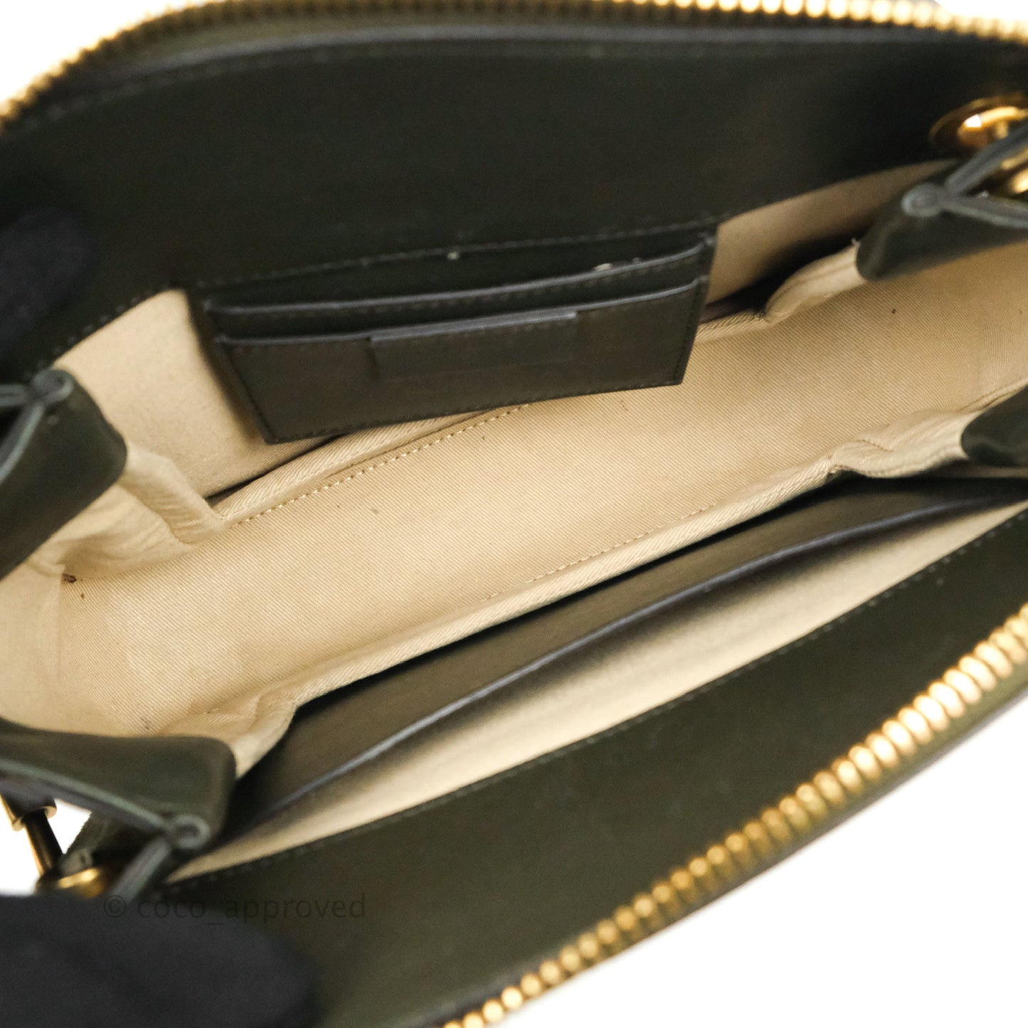 Chloe Small Roy Bag Army Green Calfskin Gold Hardware