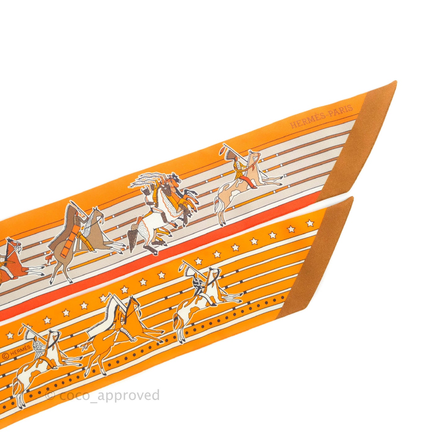 Hermès Pani La Shar Pawnee Silk Twilly