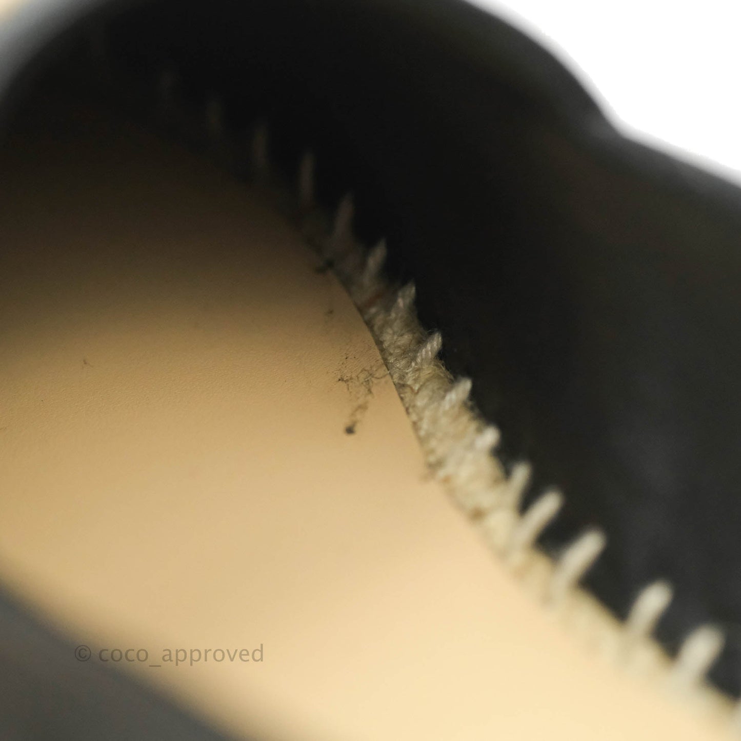 Chanel Espadrille Black Beige Leather Size 36C