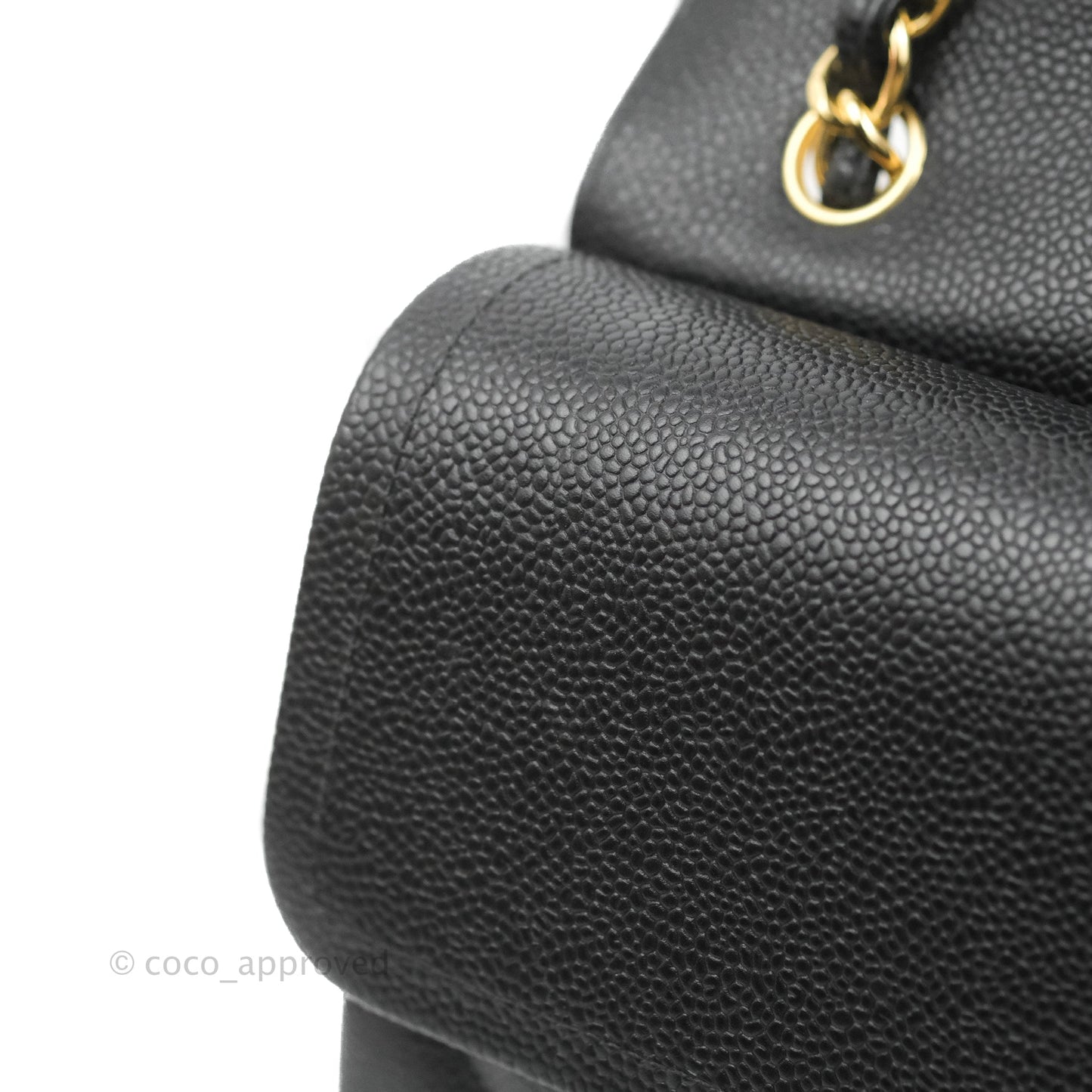 Chanel Quilted Jumbo Double Flap Black Caviar Gold Hardware⁣⁣