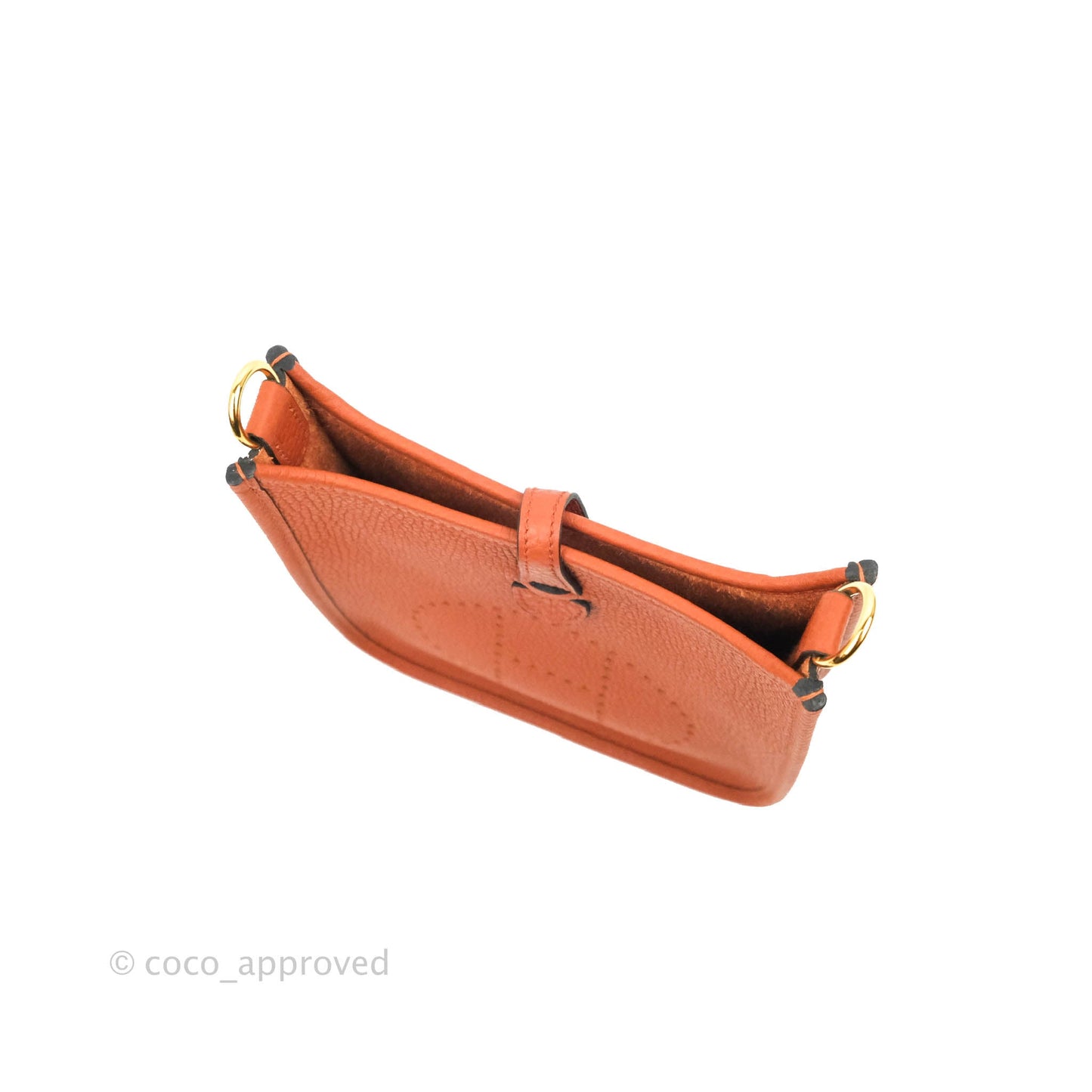 Hermès Mini Evelyne 16 Brick Clemence Gold Hardware