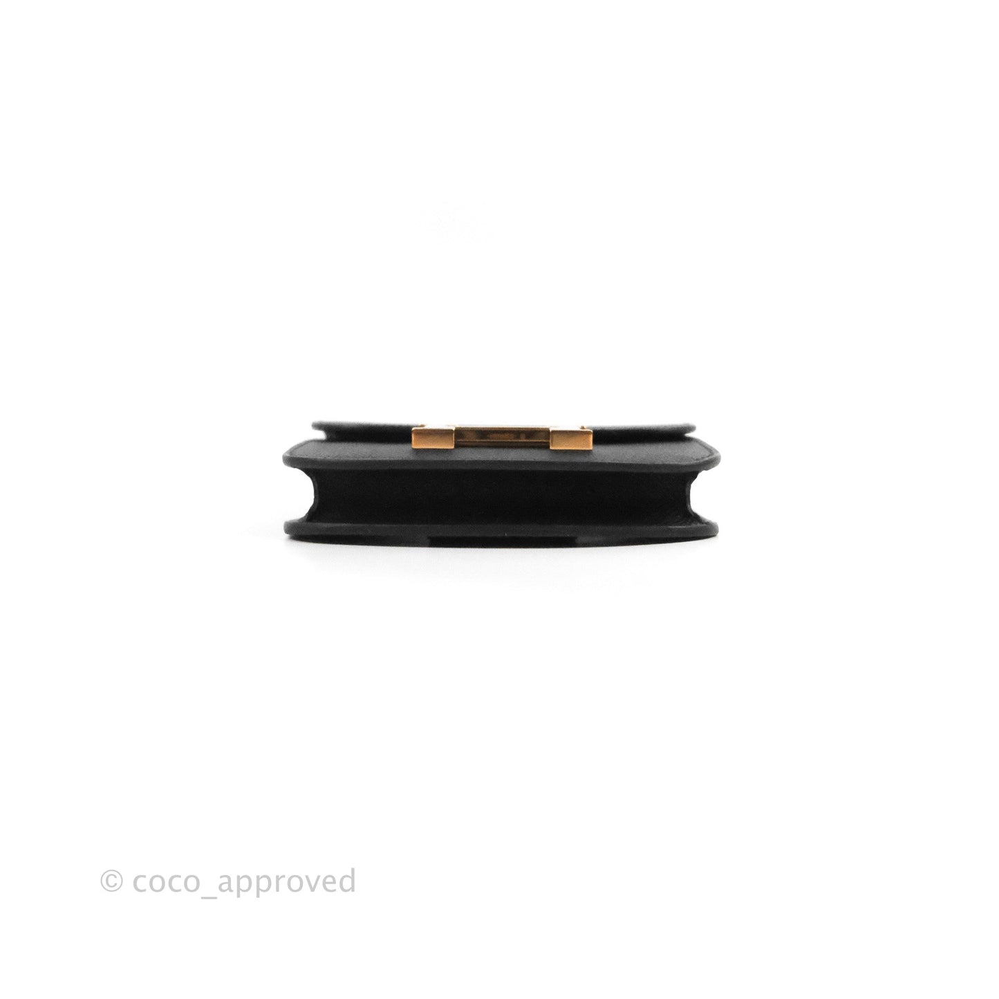 Hermès Constance Slim Wallet Black Epsom Rose Gold Hardware
