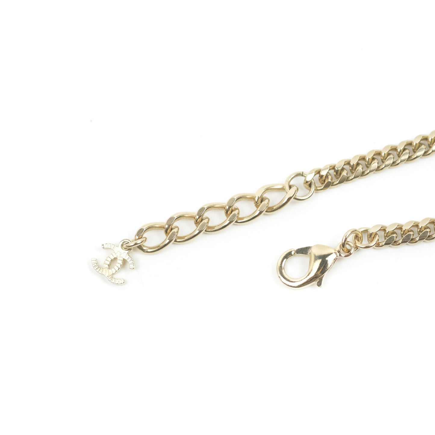 Chanel No5 Perfume Pendant Necklace Gold Tone 22S