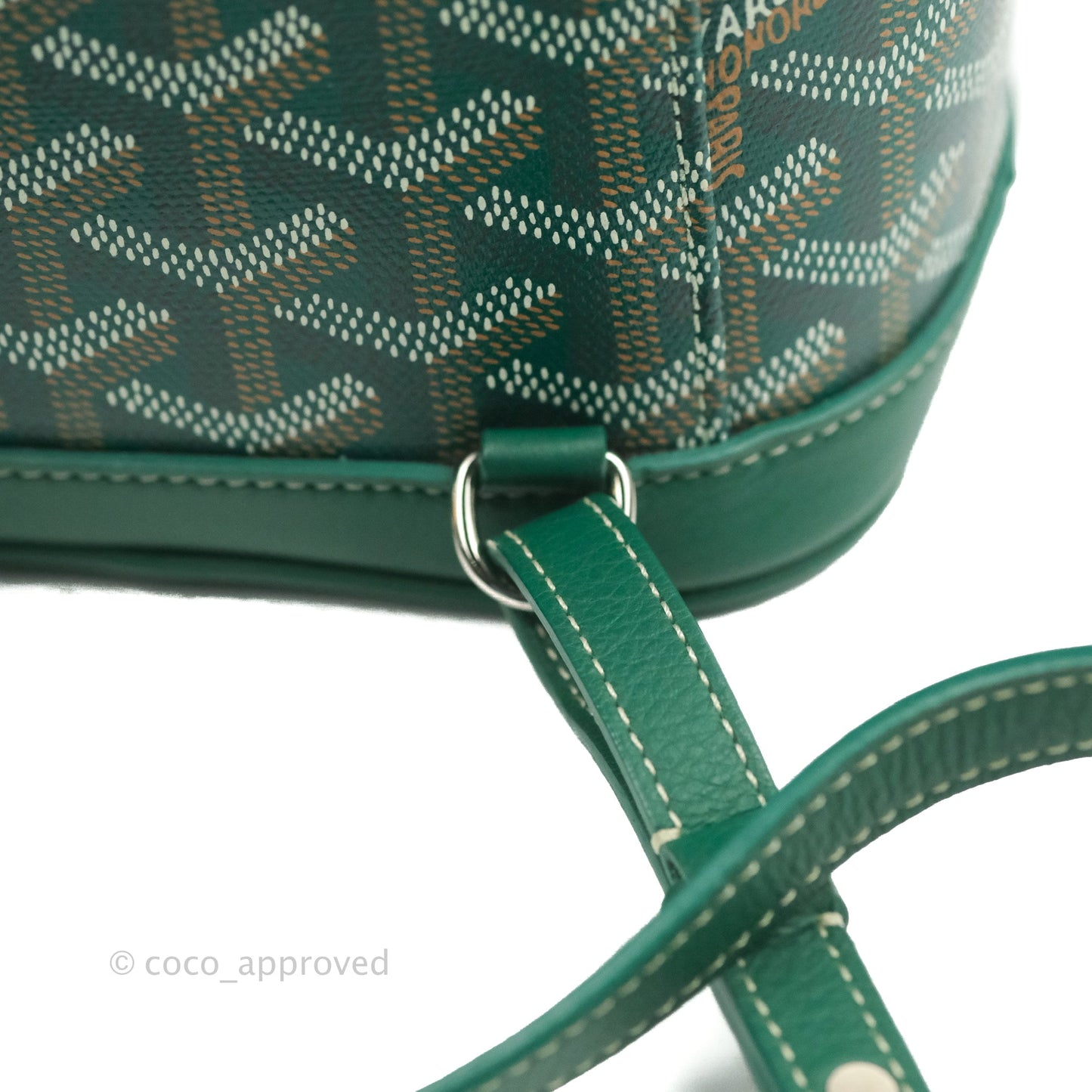 Goyard Mini Alpin Backpack Green Goyardine Calfskin