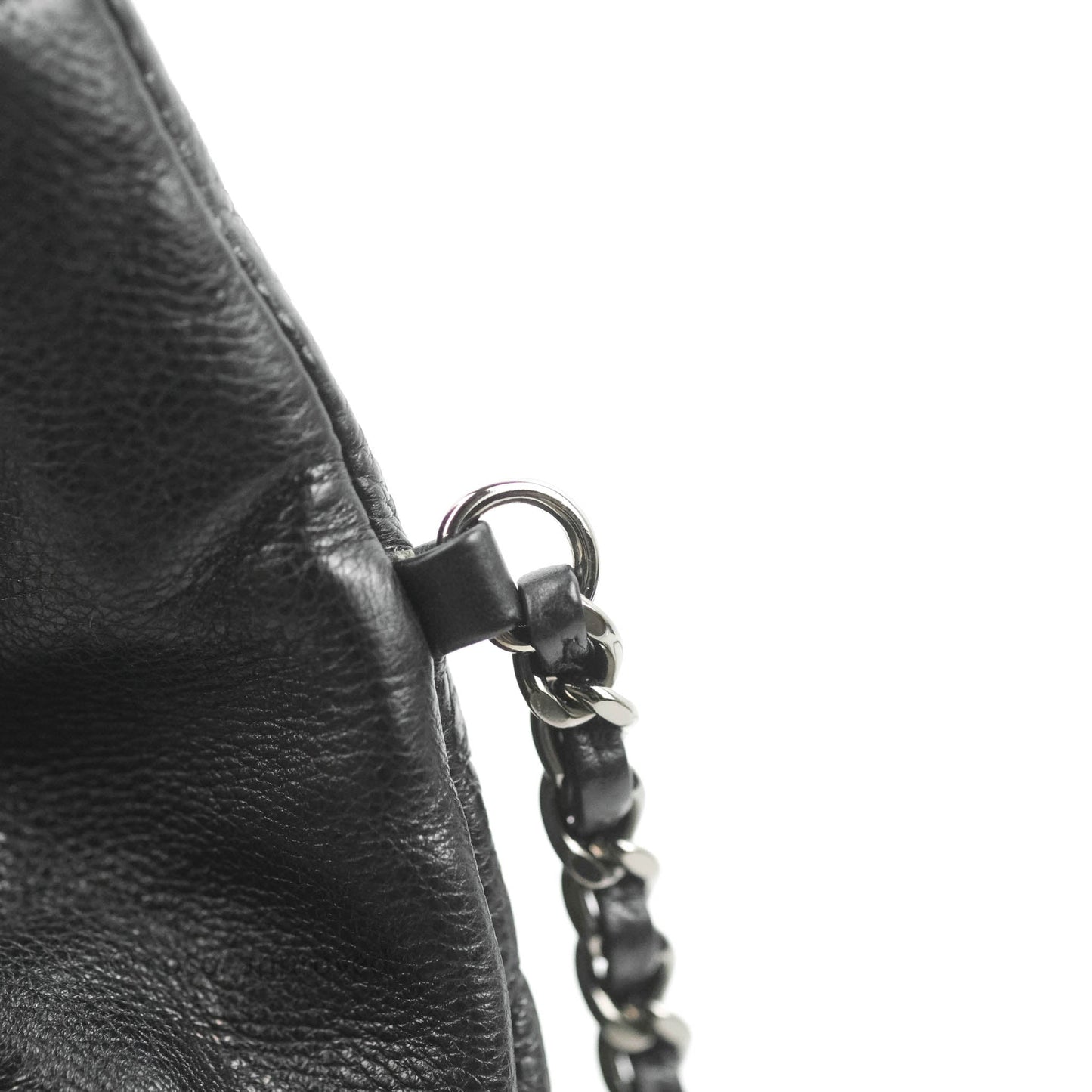 Chanel Small Gabrielle Drawstring Bag Black Calfskin