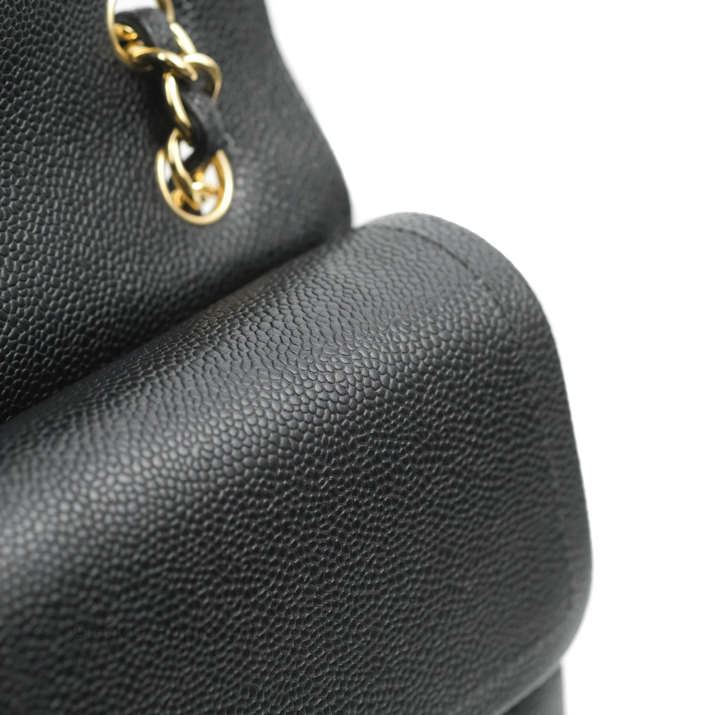 Chanel Quilted Jumbo Double Flap Black Caviar Gold Hardware⁣⁣