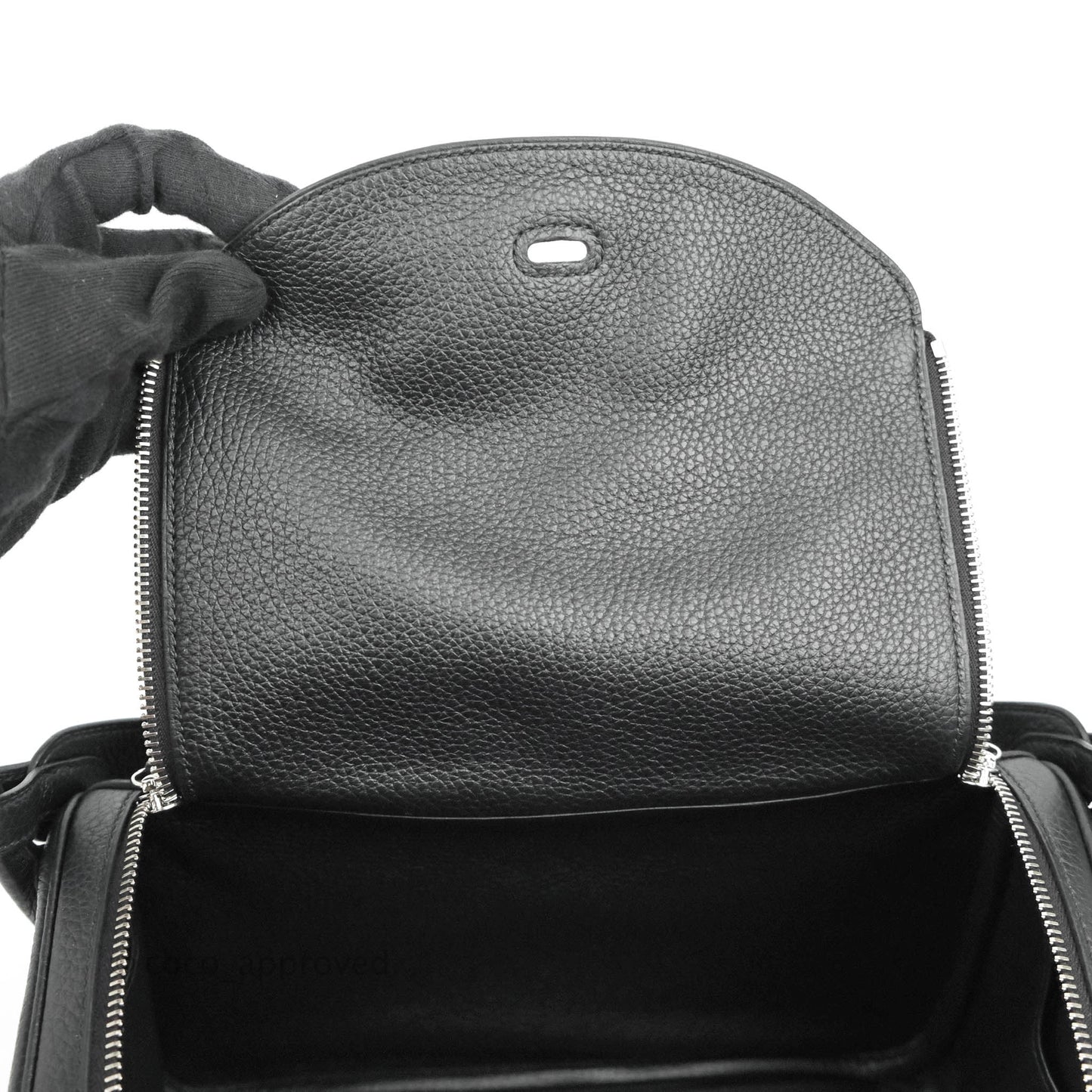 Hermès Lindy 30 Black TC Palladium Hardware