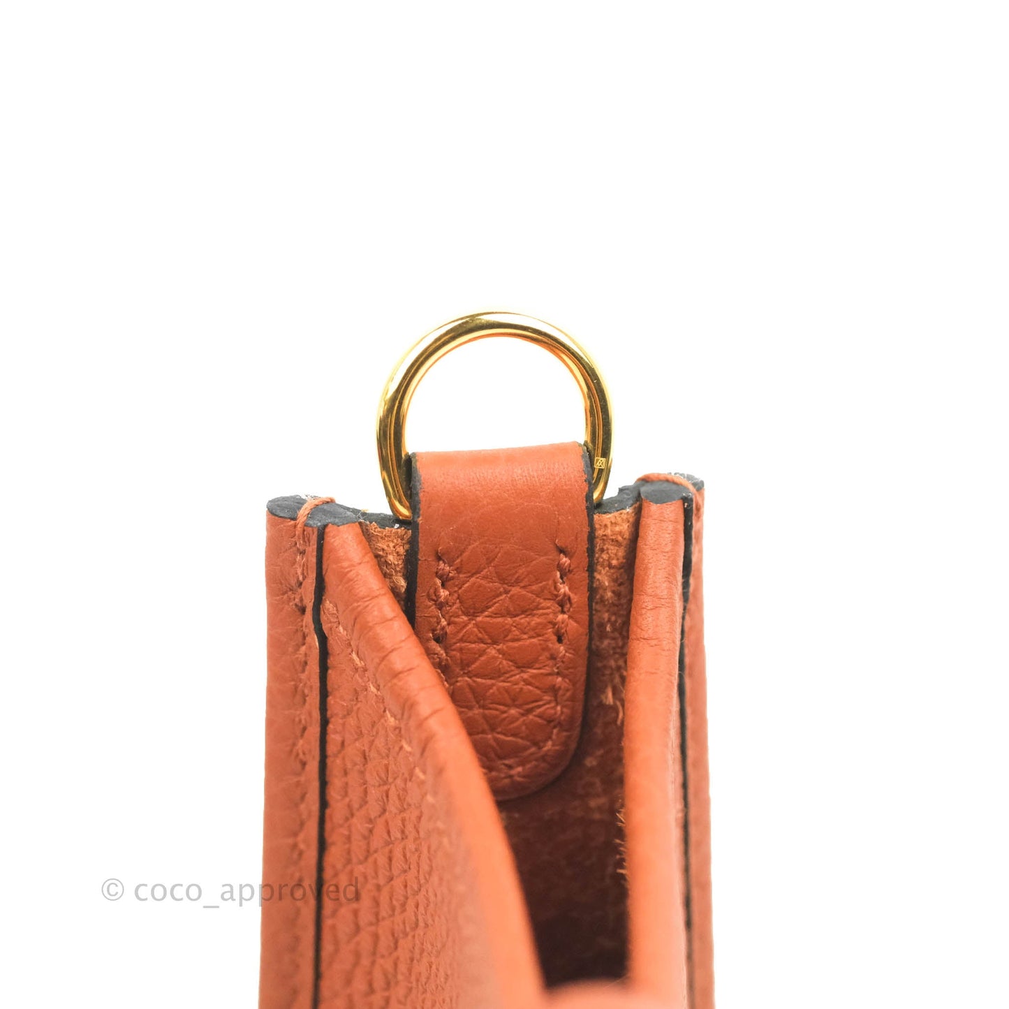 Hermès Mini Evelyne 16 Brick Clemence Gold Hardware