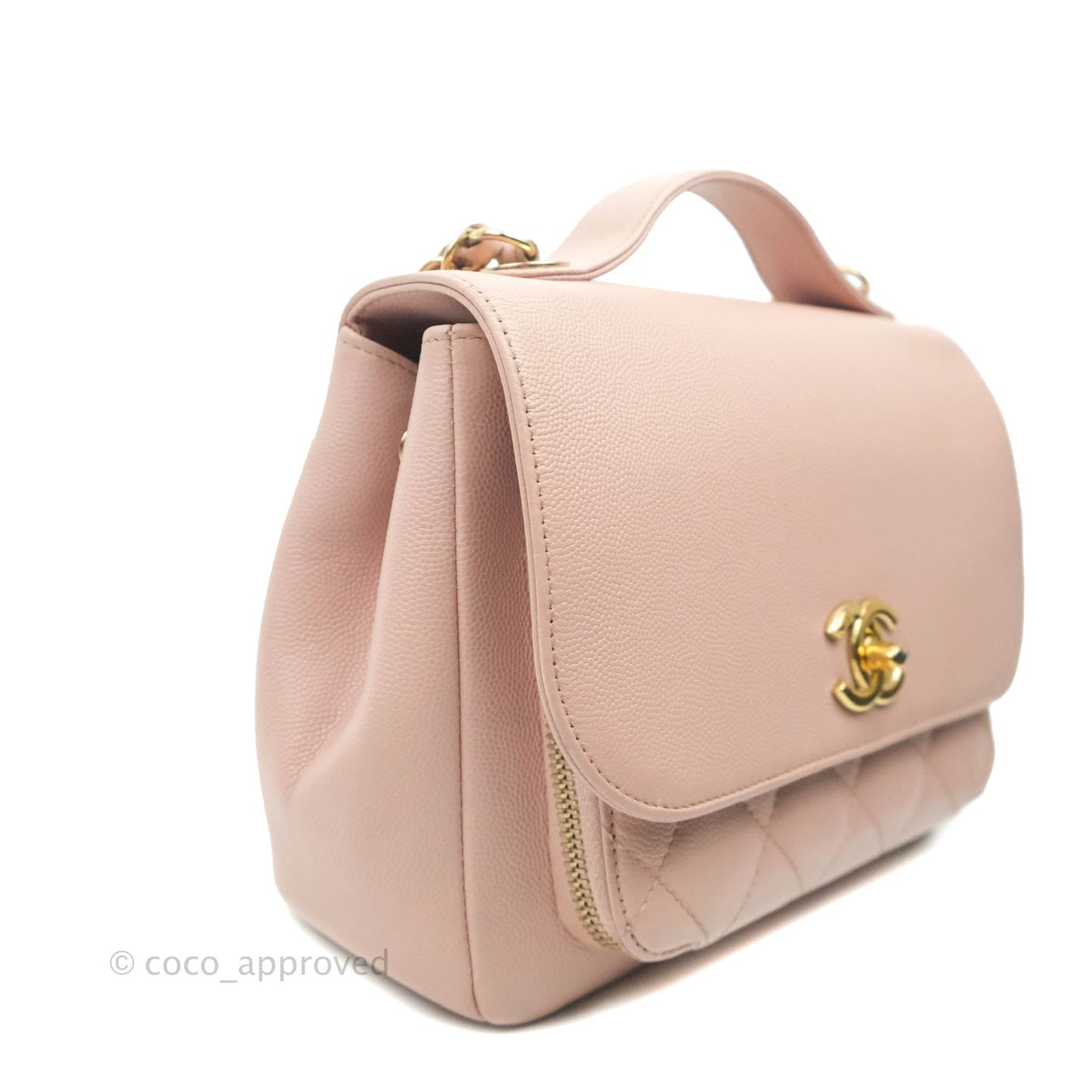 Chanel Quilted Medium Business Affinity Flap Pink Caviar Gold Hardware