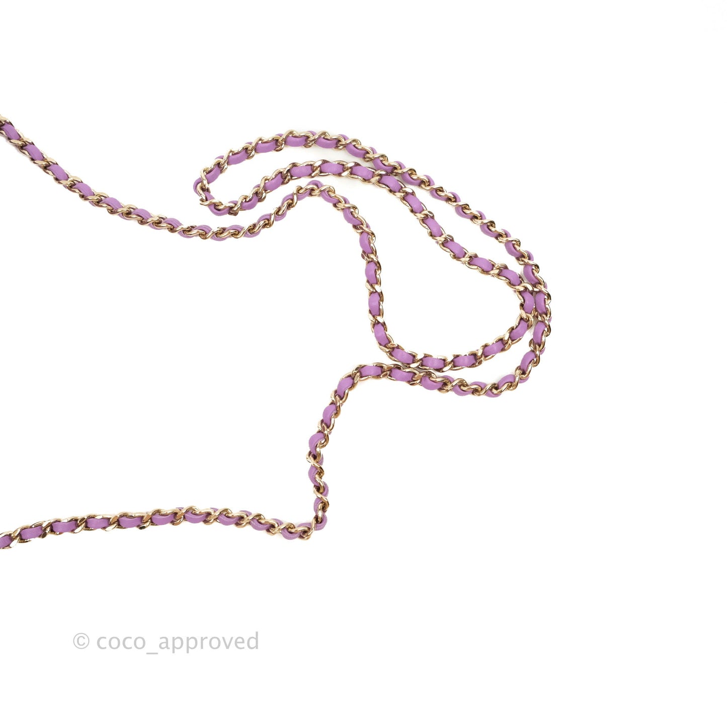 Chanel Large Heart Bag Purple Lambskin Gold Hardware 22S