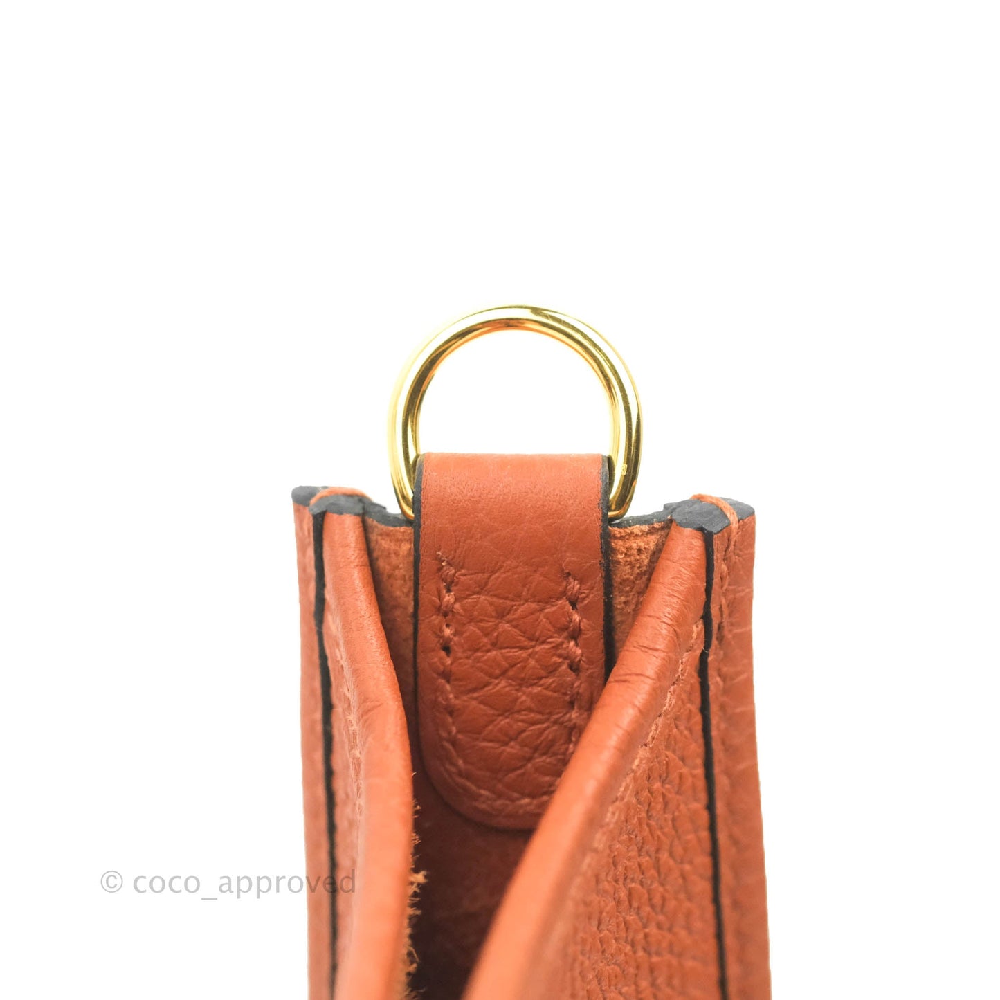 Hermès Mini Evelyne 16 Brick Clemence Gold Hardware