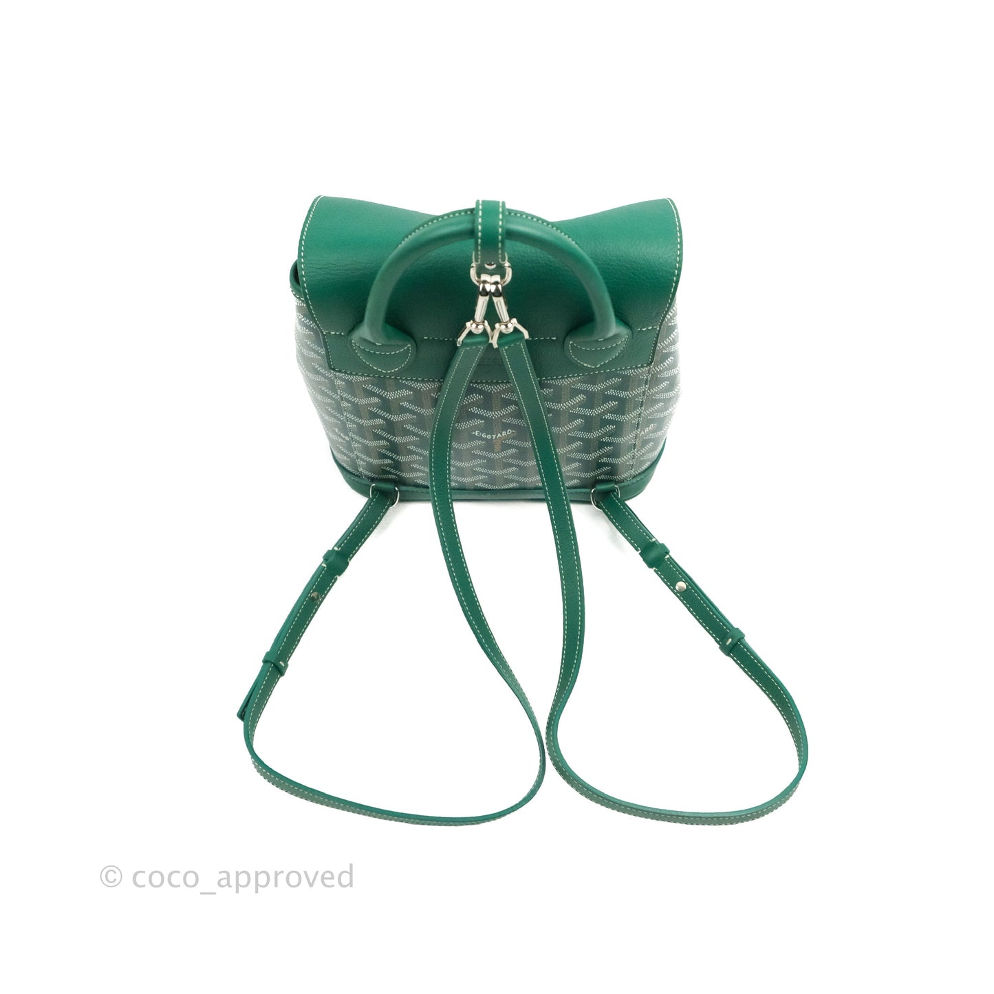 Goyard Mini Alpin Backpack Green Goyardine Calfskin