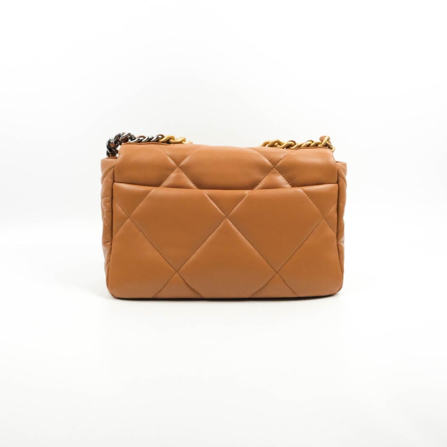 Chanel 19 Small Caramel Dark Beige Lambskin Mixed Hardware 21K