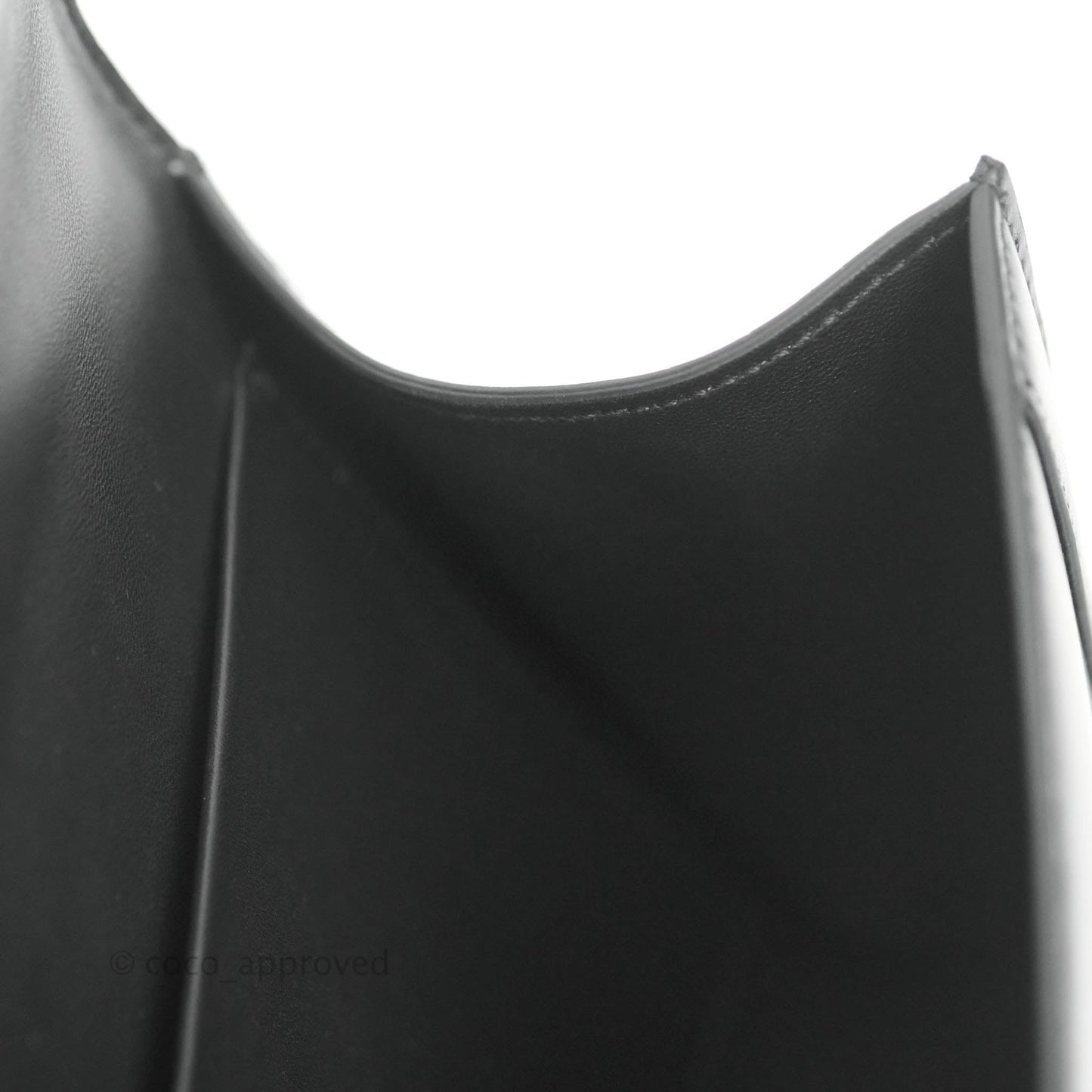 Celine Chain Bag Triomphe in Black Calfskin