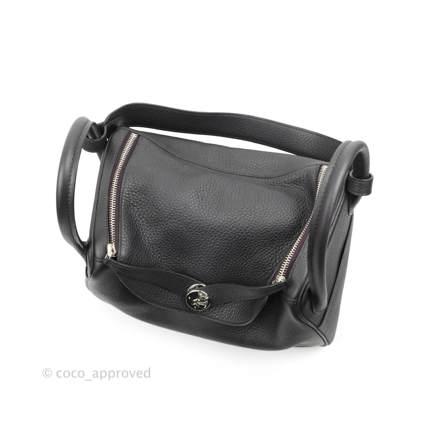 Hermès Lindy 30 Prunoir Clemence Palladium Hardware