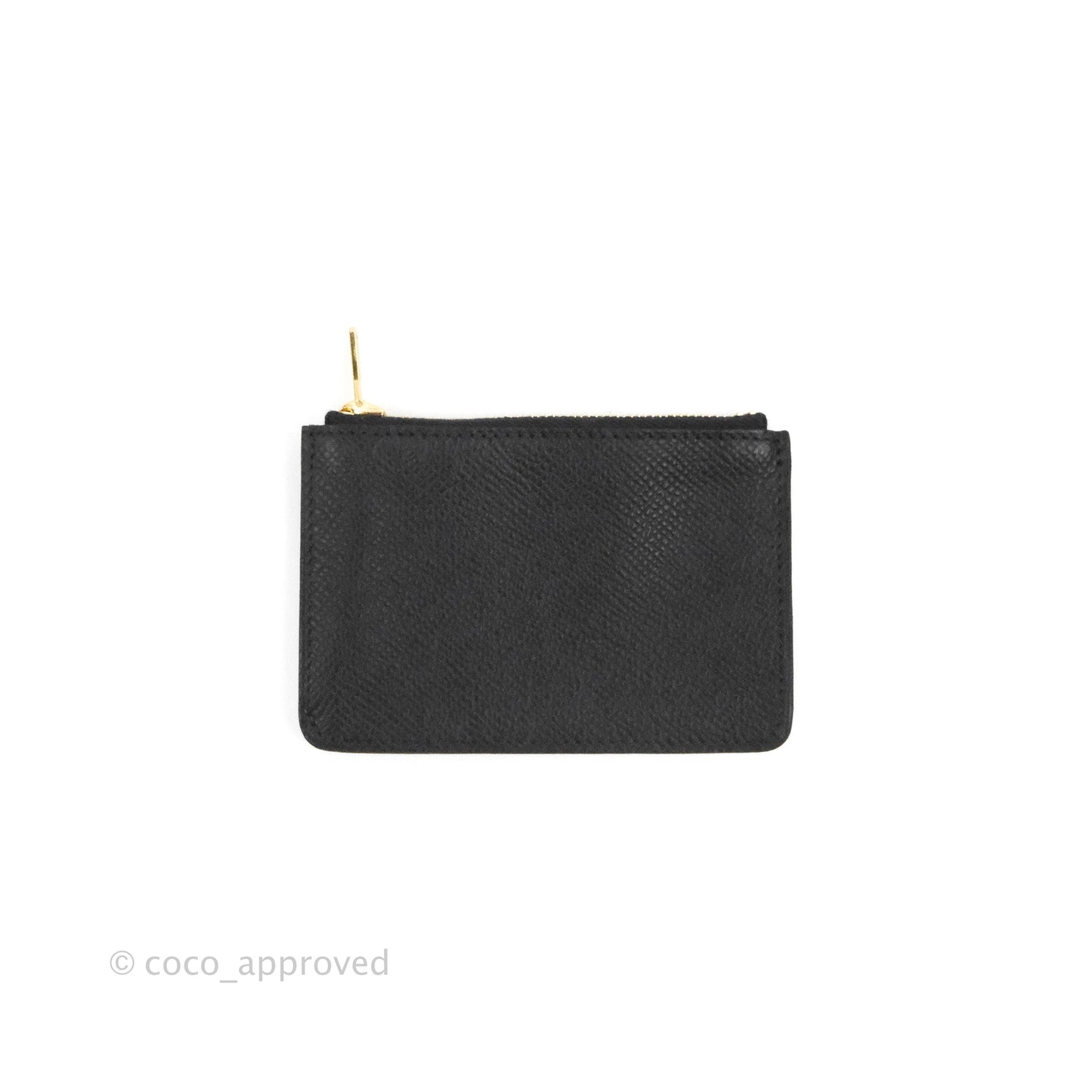 Hermès Constance Slim Wallet Black Epsom Rose Gold Hardware