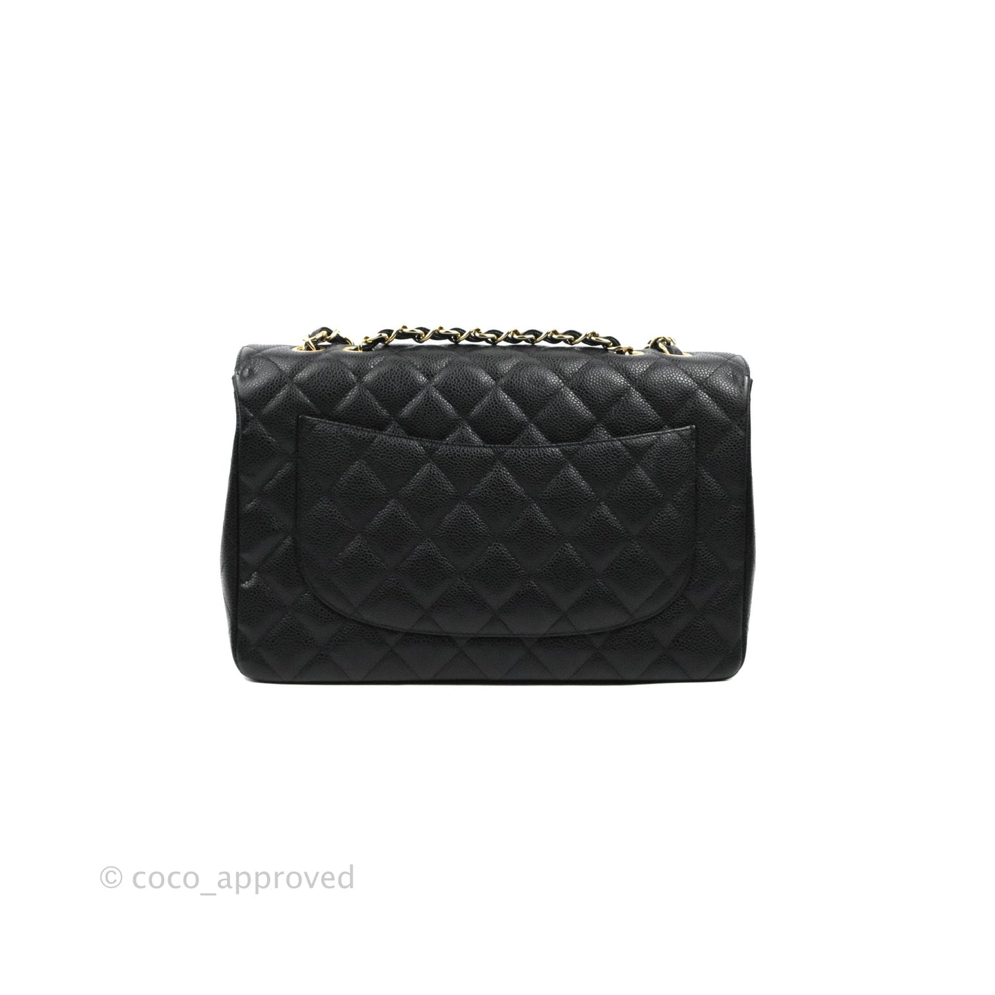 Chanel Jumbo Single Flap Black Caviar Gold Hardware⁣⁣