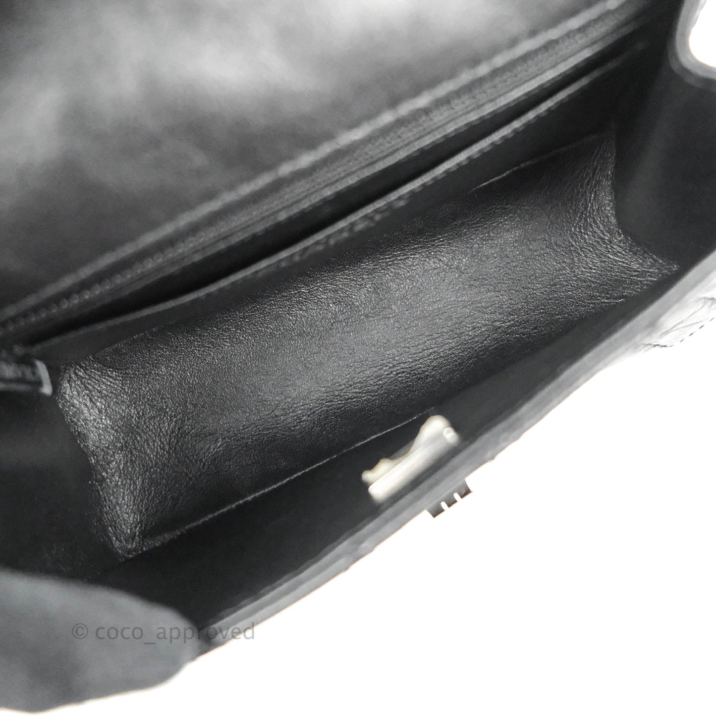 Chanel Mini Reissue 224 So Black Aged Calfskin Black Hardware