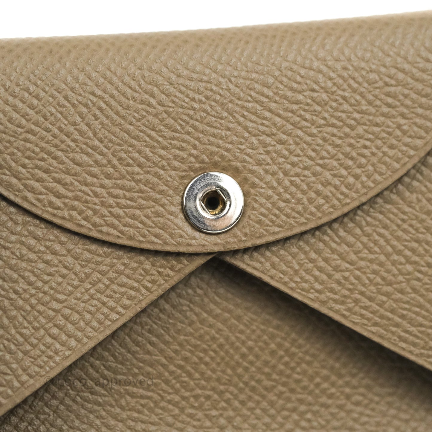 Hermès Calvi Card Holder Epsom Etoupe
