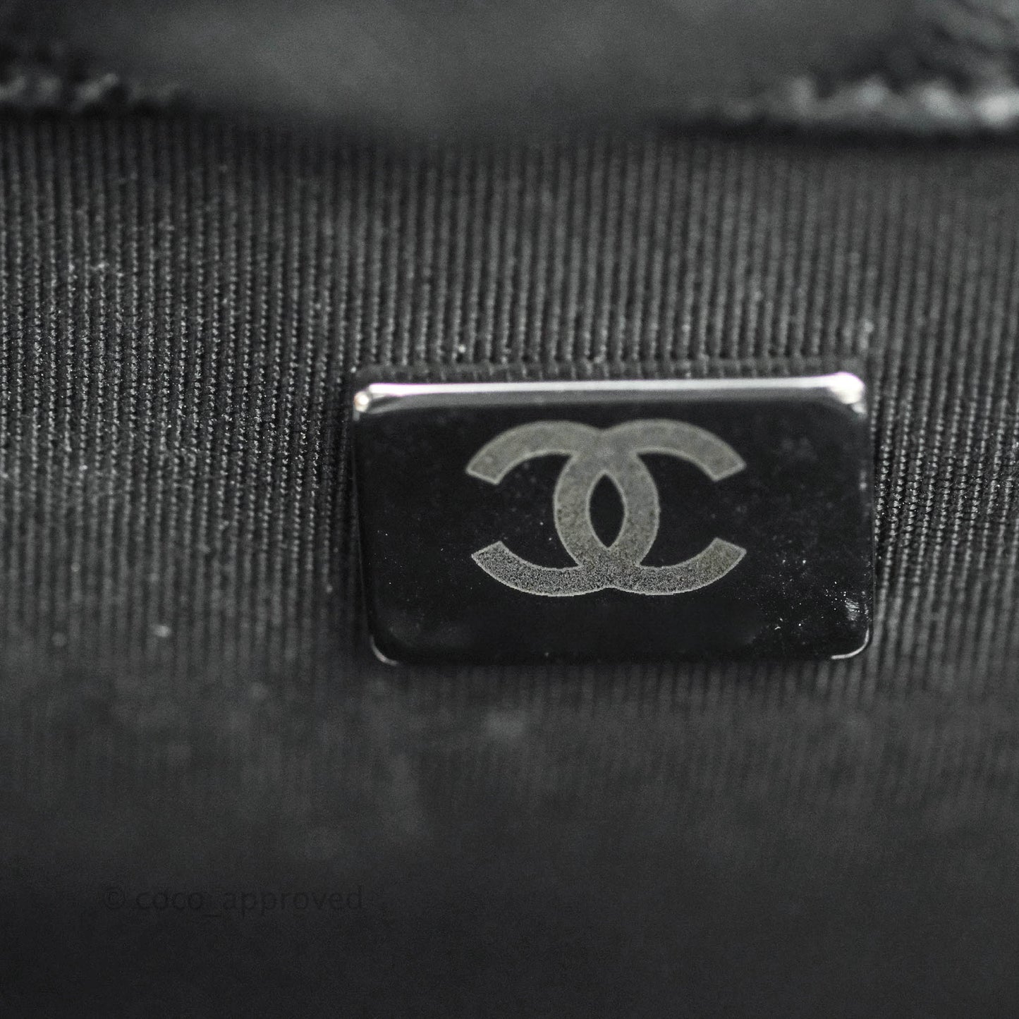 Chanel Boy Quilted Medium Black Caviar Ruthenium Hardware