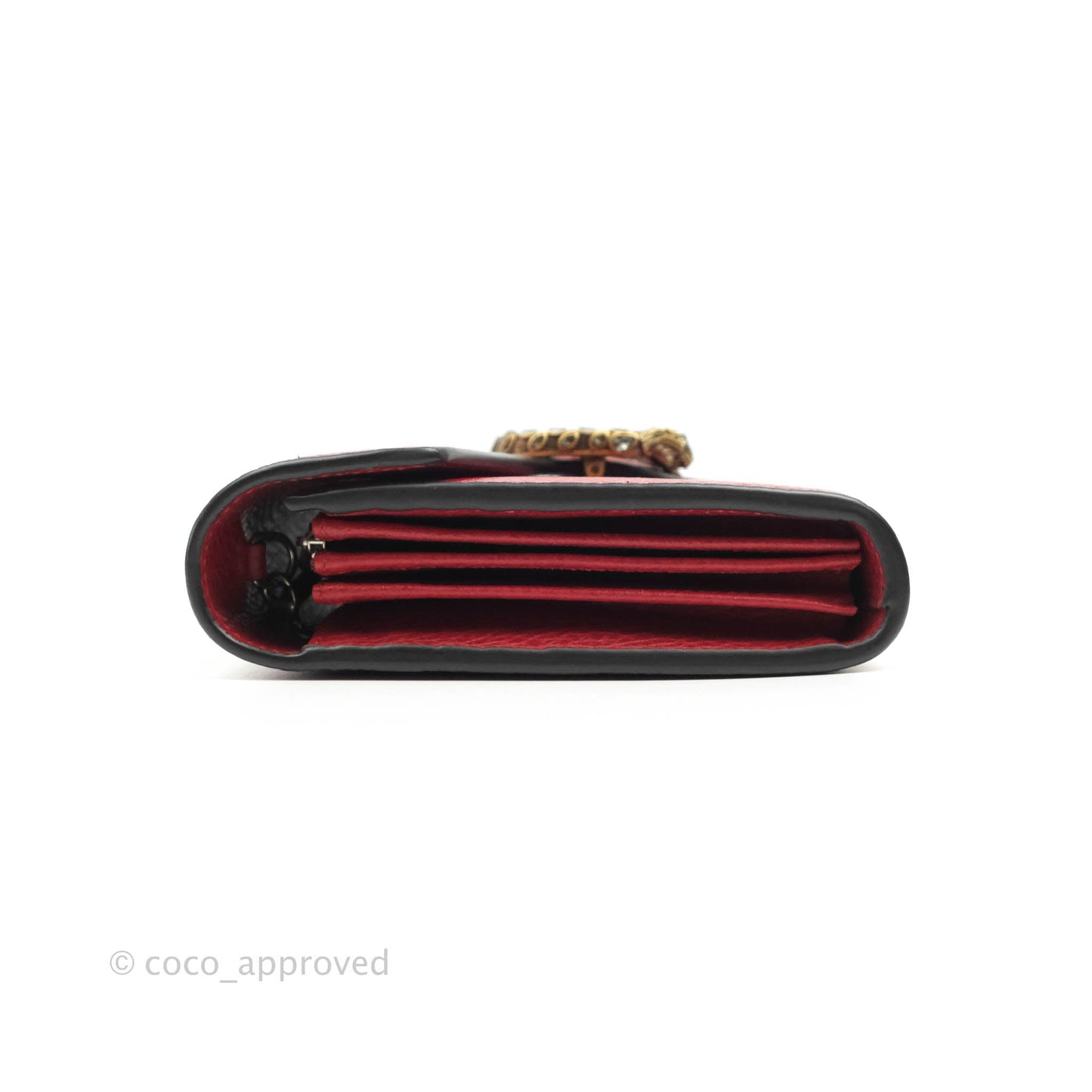 Gucci Calfskin Dionysus Mini Leather Chain Bag Red