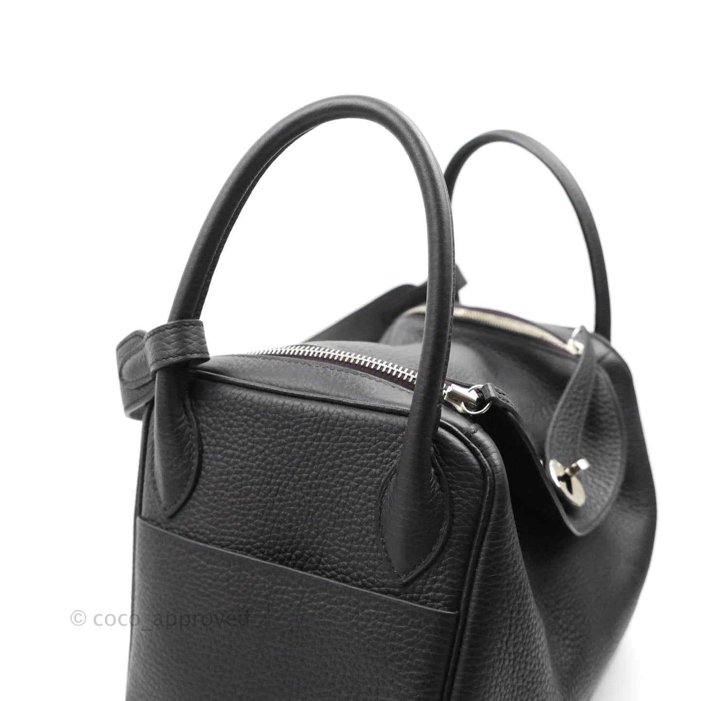 Hermès Lindy 30 Prunoir Clemence Palladium Hardware
