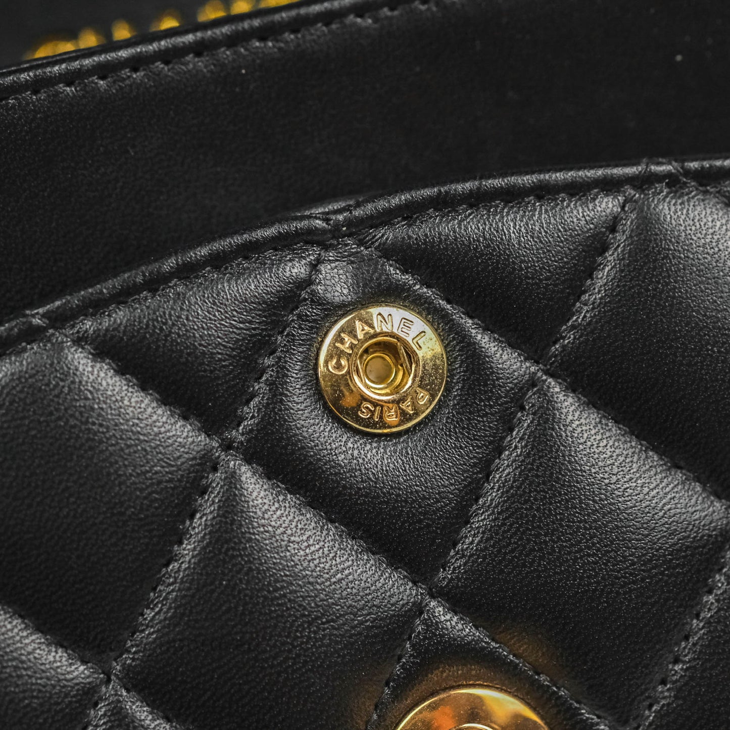 Chanel Small Classic Quilted Flap Black Lambskin Rose Gold Hardware
