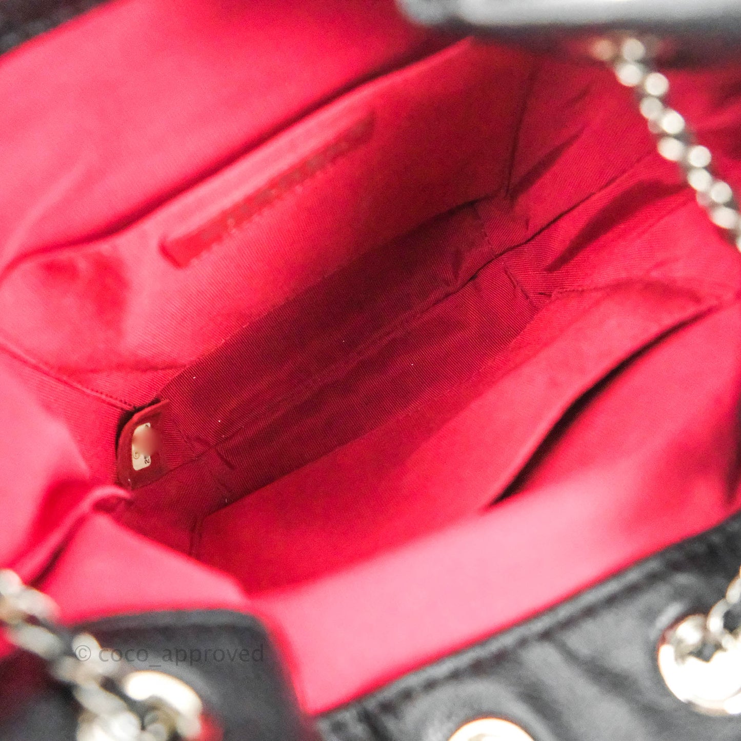 Chanel Small Gabrielle Drawstring Bag Black Calfskin