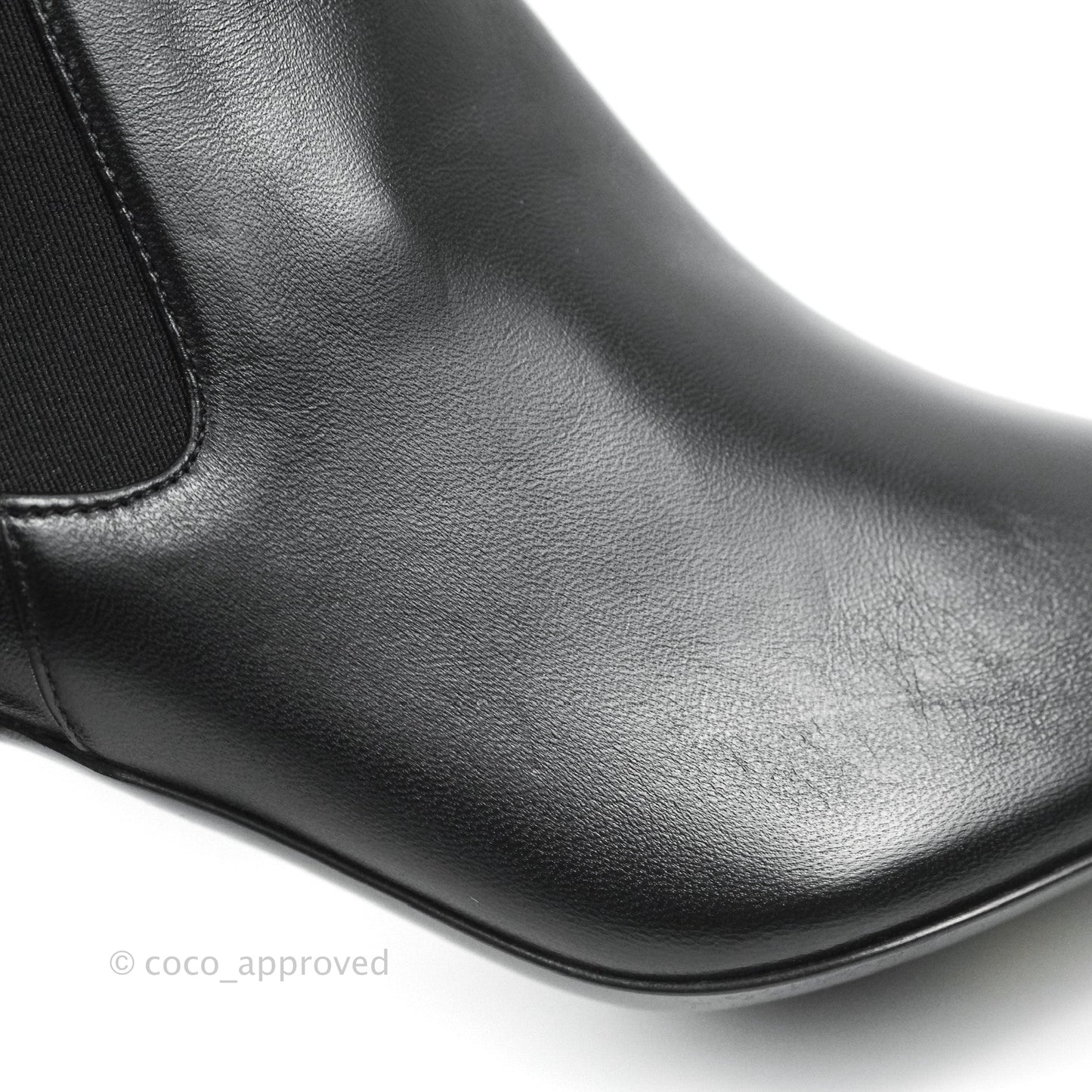 Chanel Leather Boots Black Size 39C