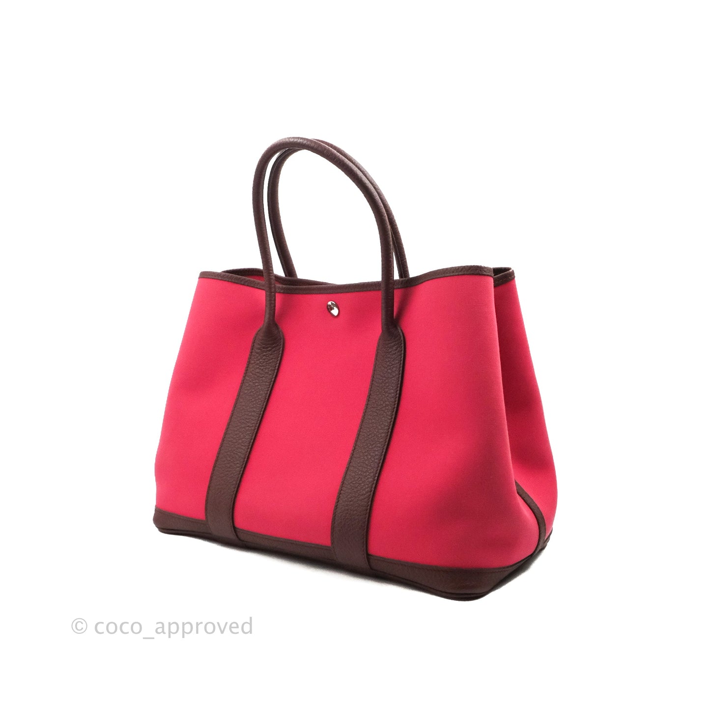 Hermès Garden Party 36 Rose Extreme/ Bordeaux Canvas