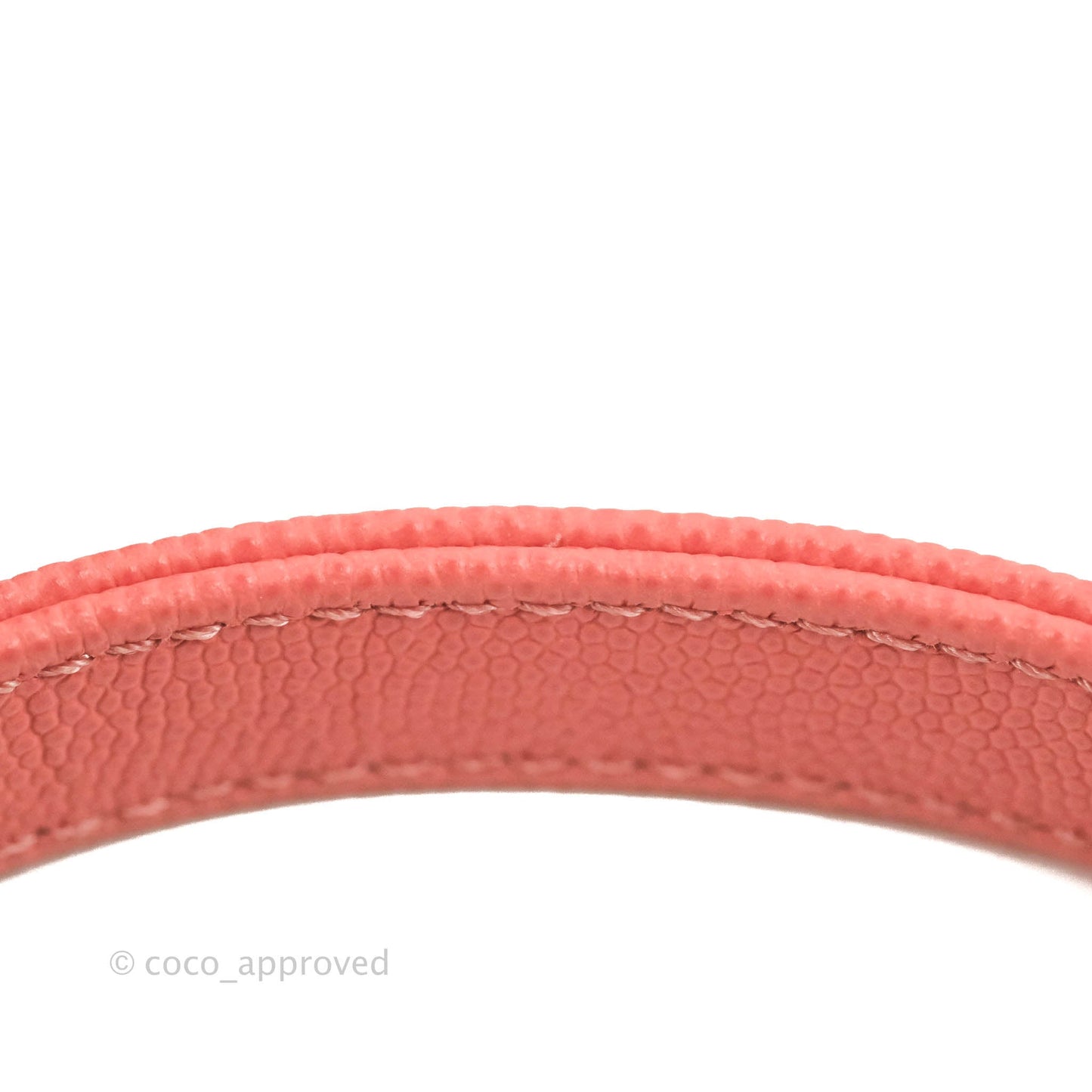 Chanel Small Quilted Coco Handle Coral Pink Caviar Gold Hardware