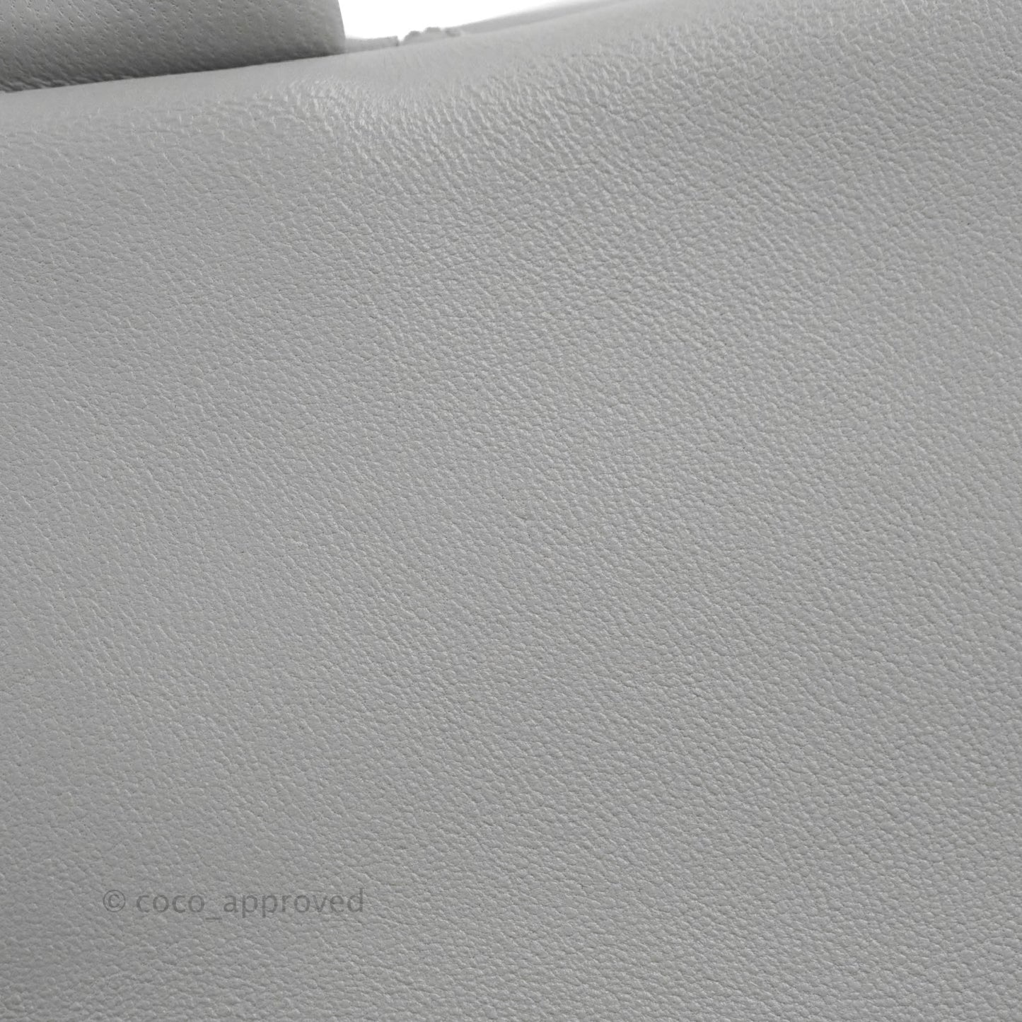 Chanel Mini Rectangular Pearl Crush Quilted Grey Lambskin Aged Gold Hardware