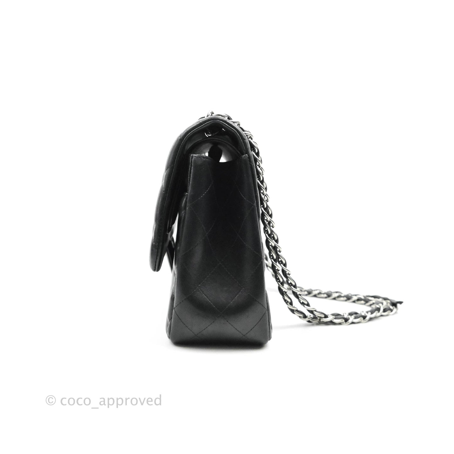 Chanel Jumbo Double Flap Black Lambskin Silver Hardware⁣⁣