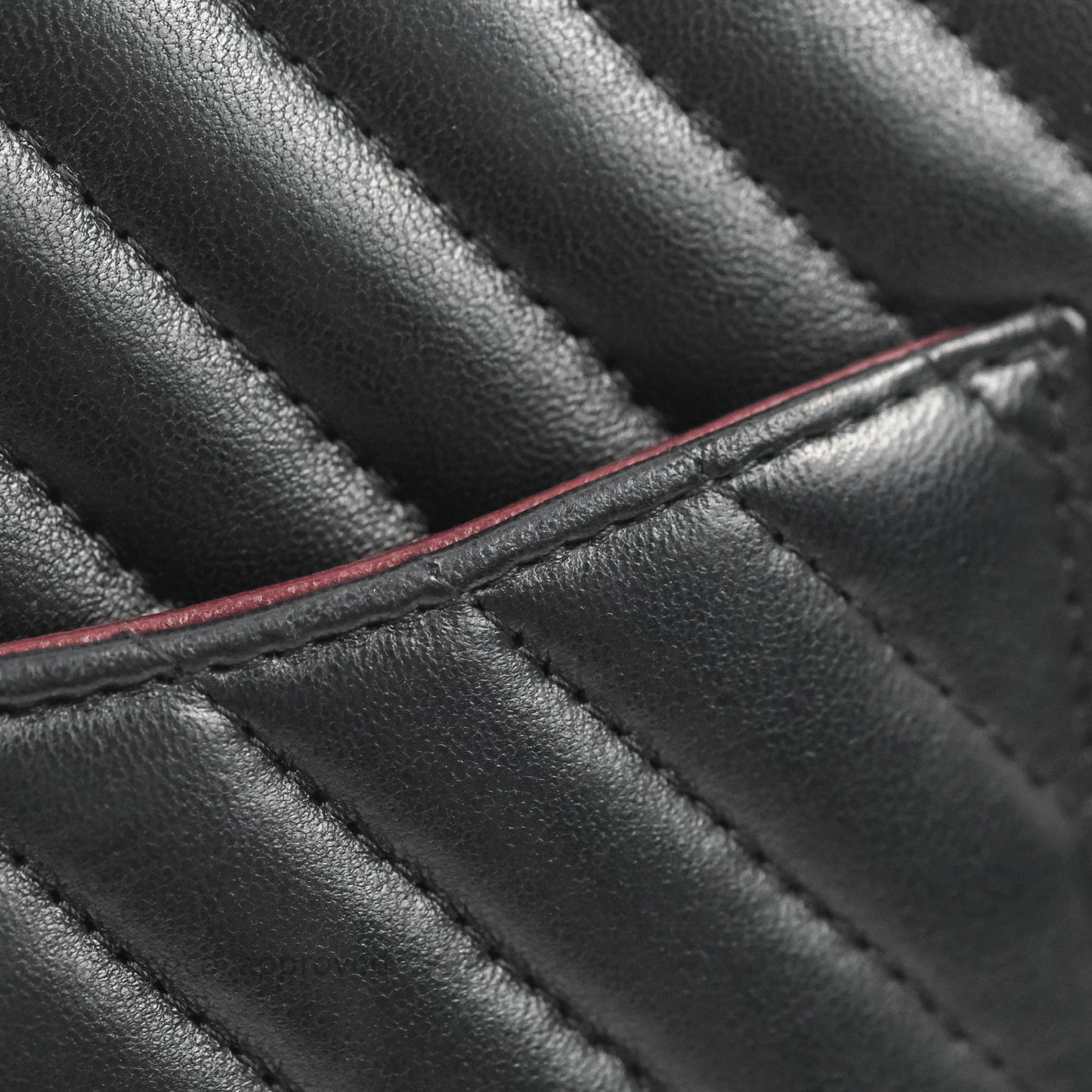 Chanel Mini Square Black Chevron Lambskin Gold Hardware
