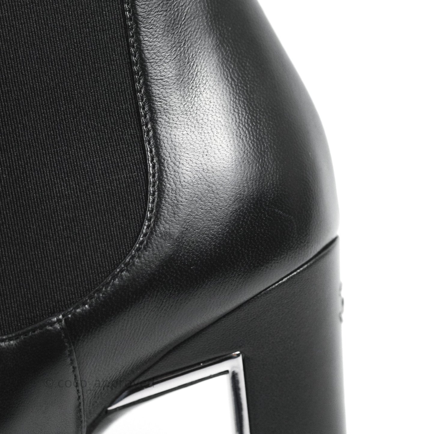 Chanel Leather Boots Black Size 39C