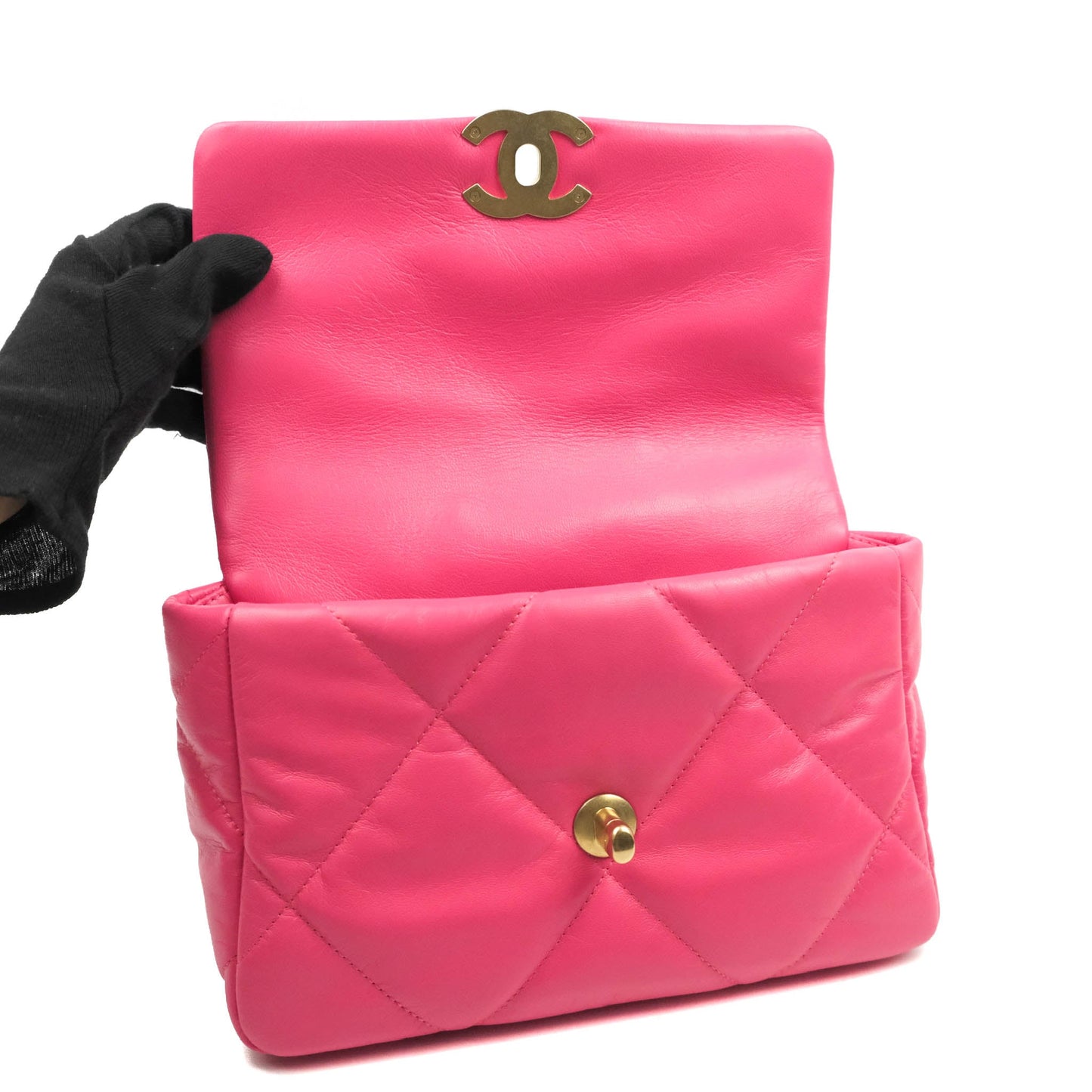 Chanel 19 Small Rosy Pink Goatskin Mixed Hardware 20K