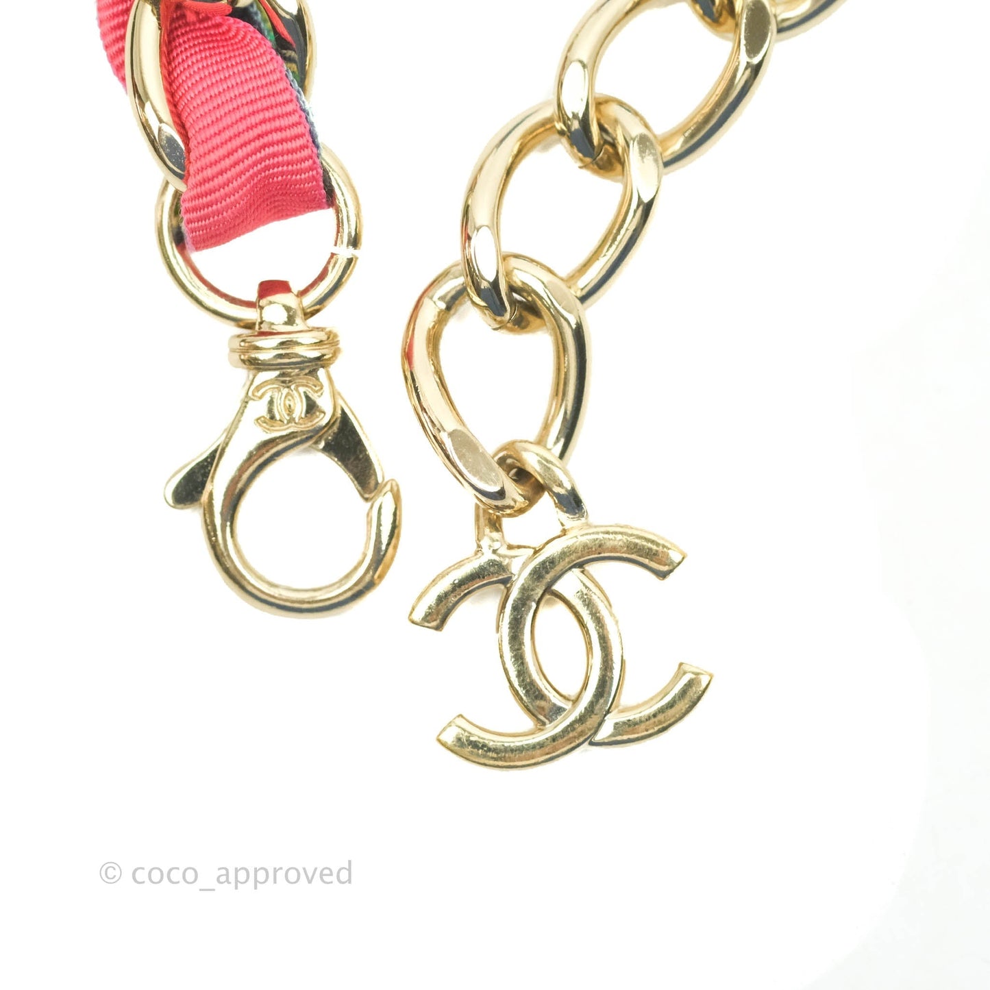 Chanel Ribbon Belt Bag Blue Lambskin Gold Hardware