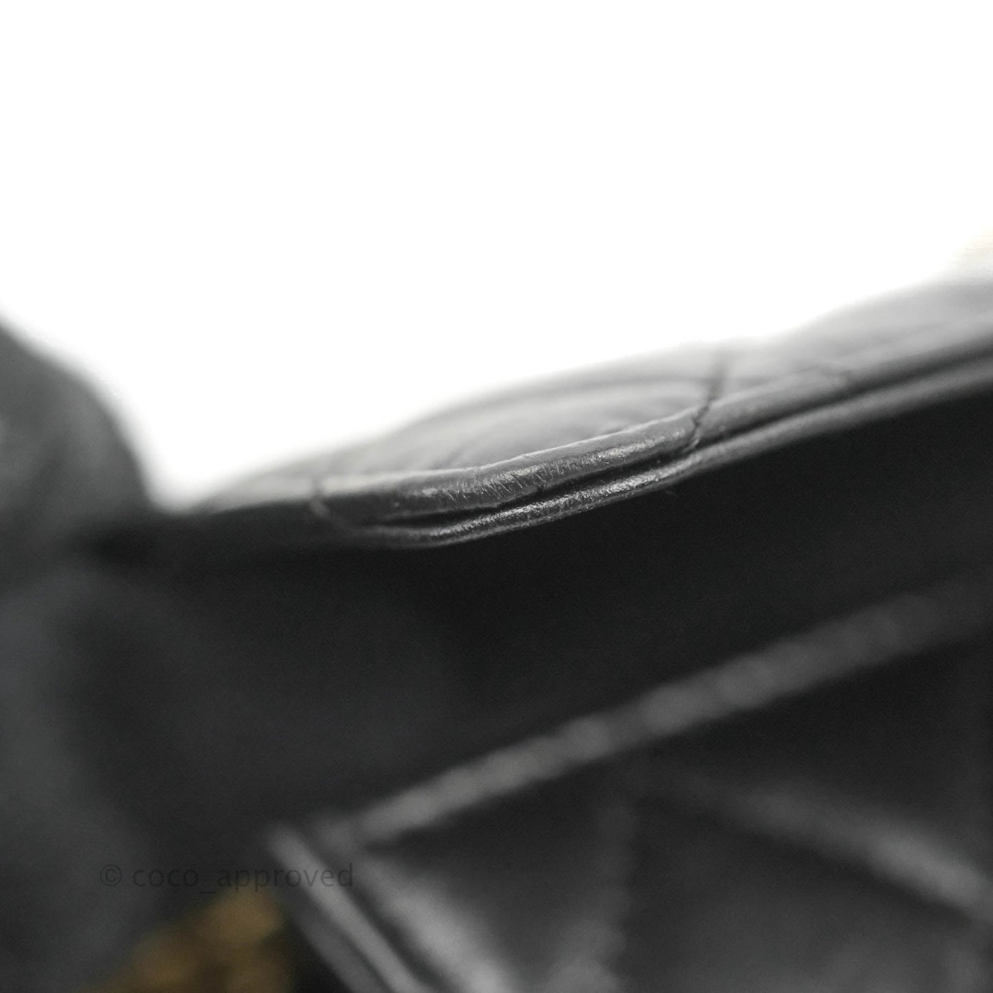 Chanel Reissue 2.55 Clutch With Chain Black Crumpled Calfskin Aged Gold Hardware