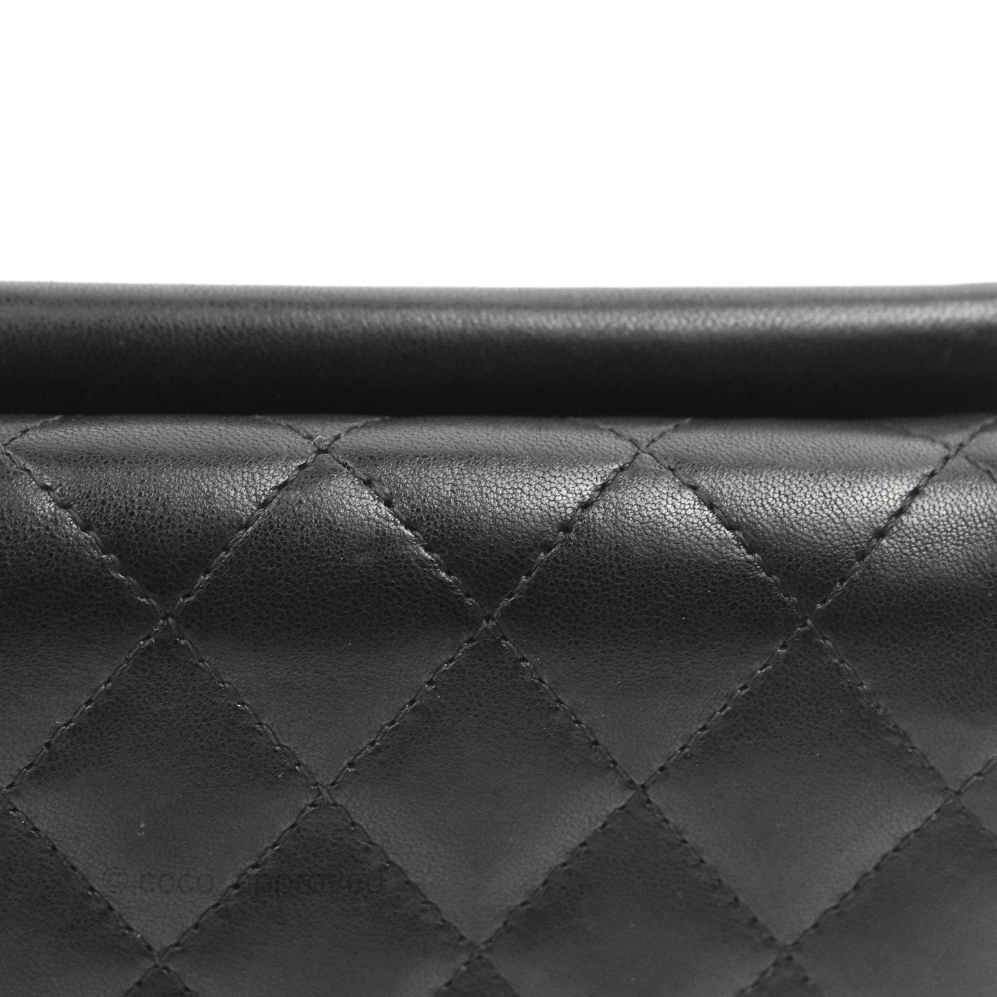 Chanel Mini Flap on Chain Black Calfskin Aged Gold Hardware