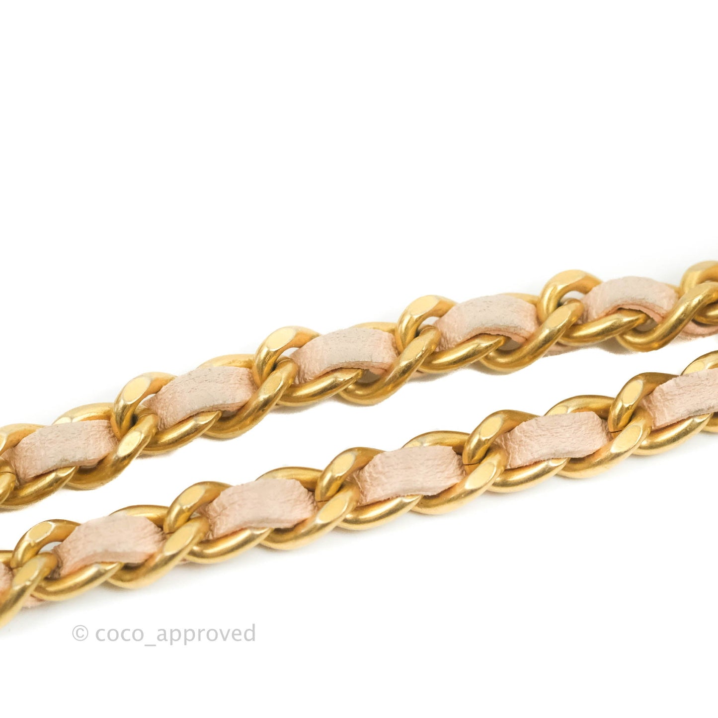 Chanel Classic Mini Pearl Crush Vanity With Chain Light Pink Lambskin Aged Gold Hardware